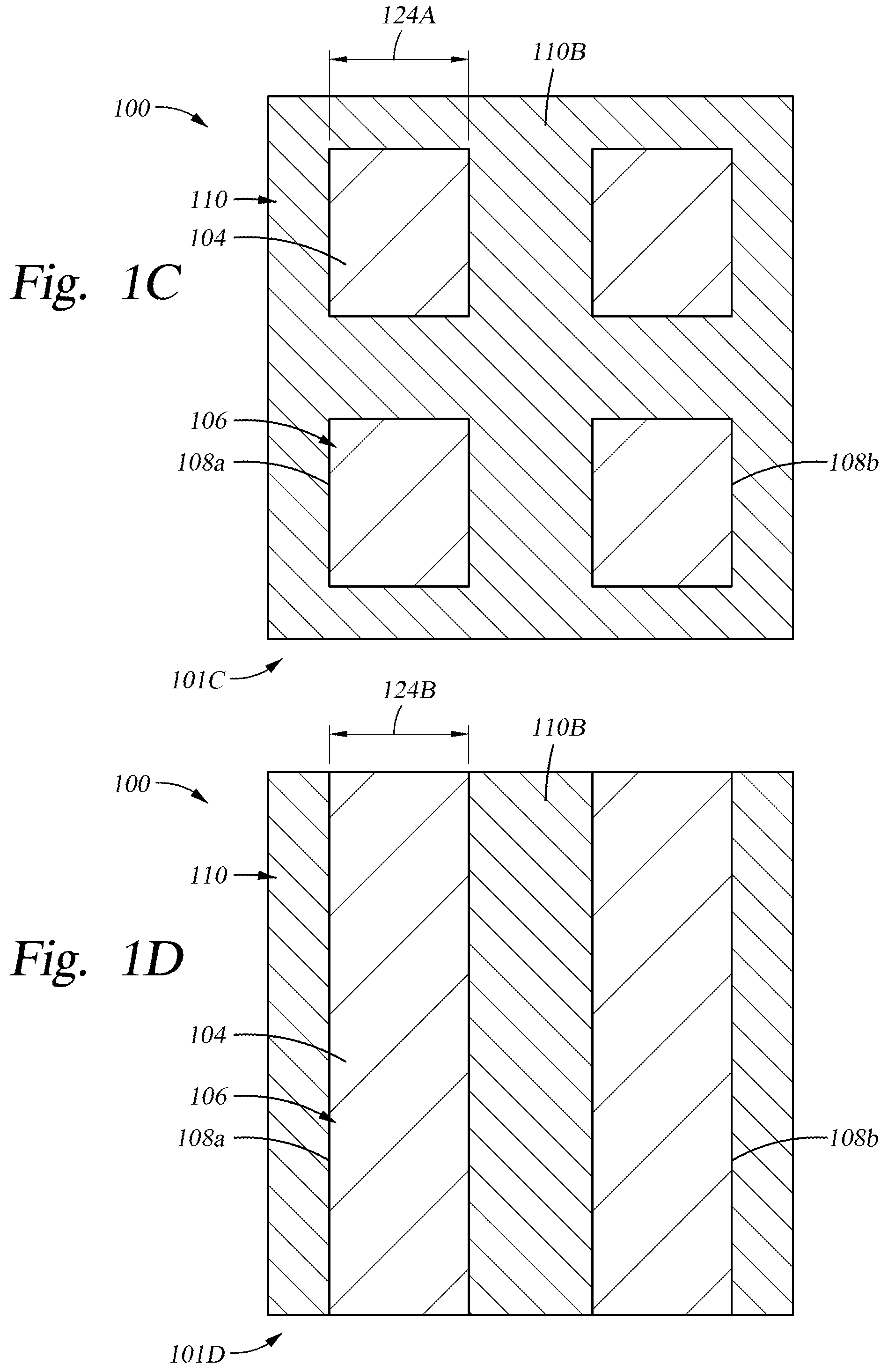 Patent US12581825 Figure 3 – Conductive oxide overhang structures for OLED devices