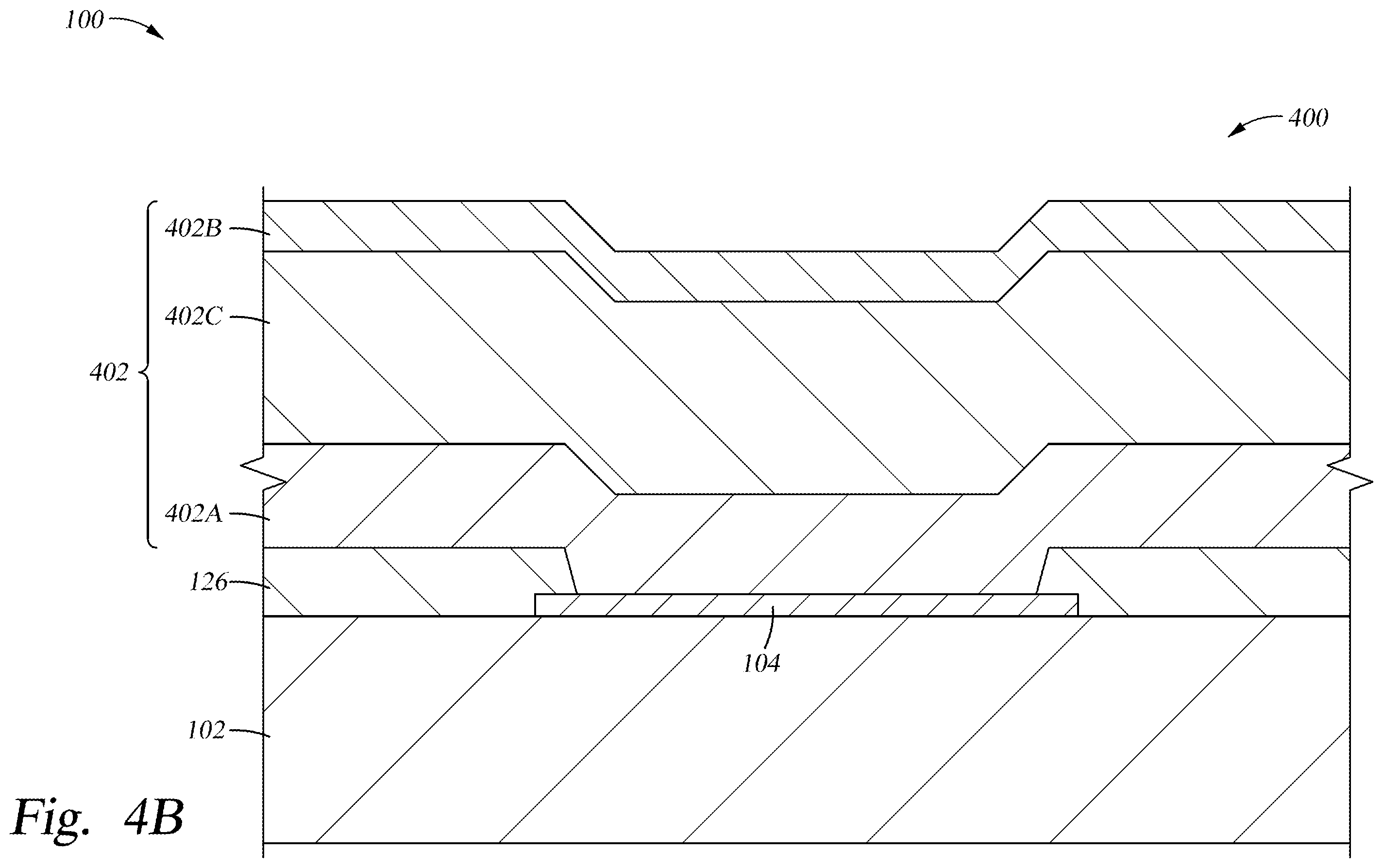 Patent US12581825 Figure 8 – Conductive oxide overhang structures for OLED devices