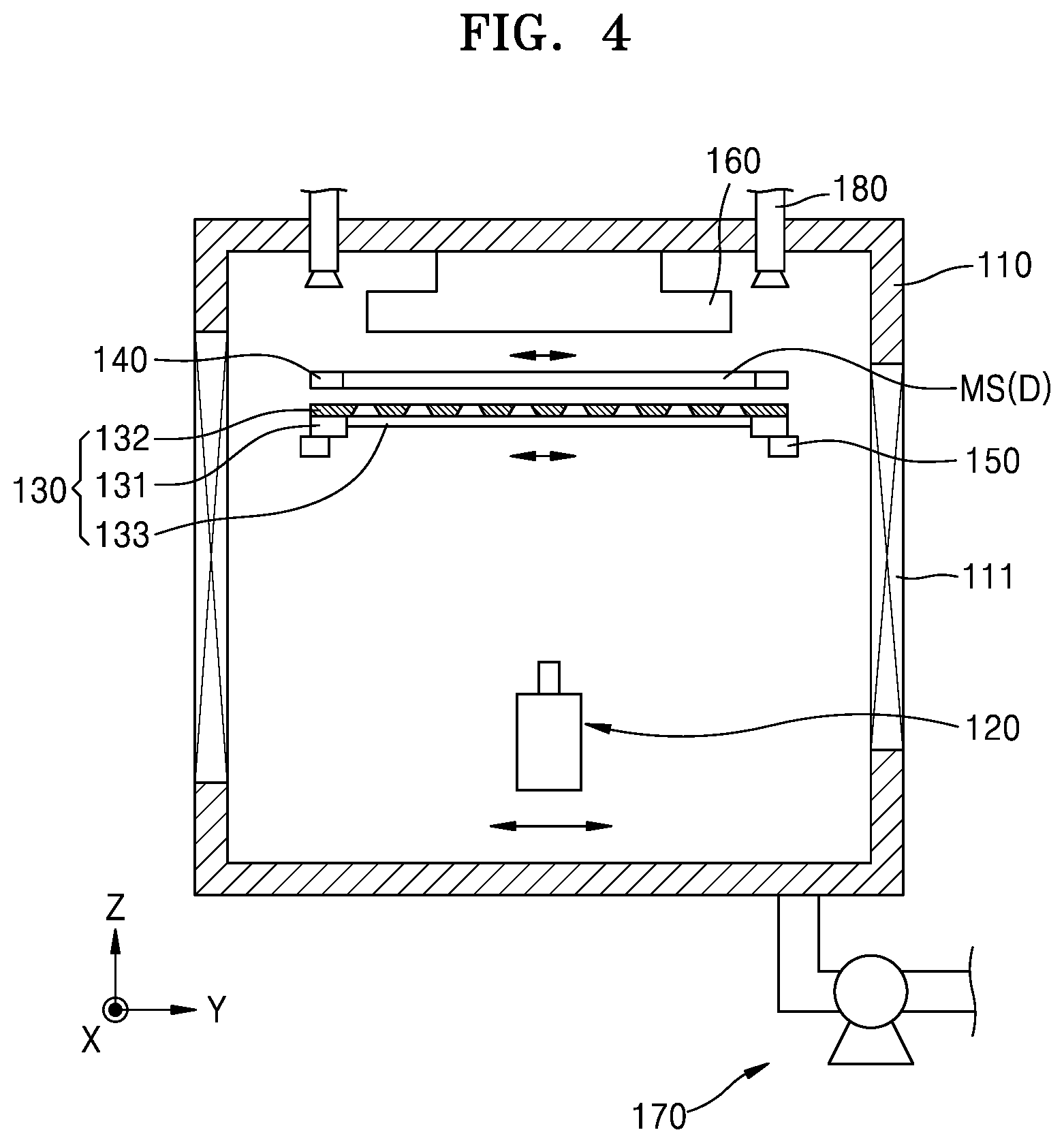 Patent US12581826 Figure 4 – Light-emitting device and a method of manufacturing a light-emitting device in which material is deposited on first and second areas of a substrate