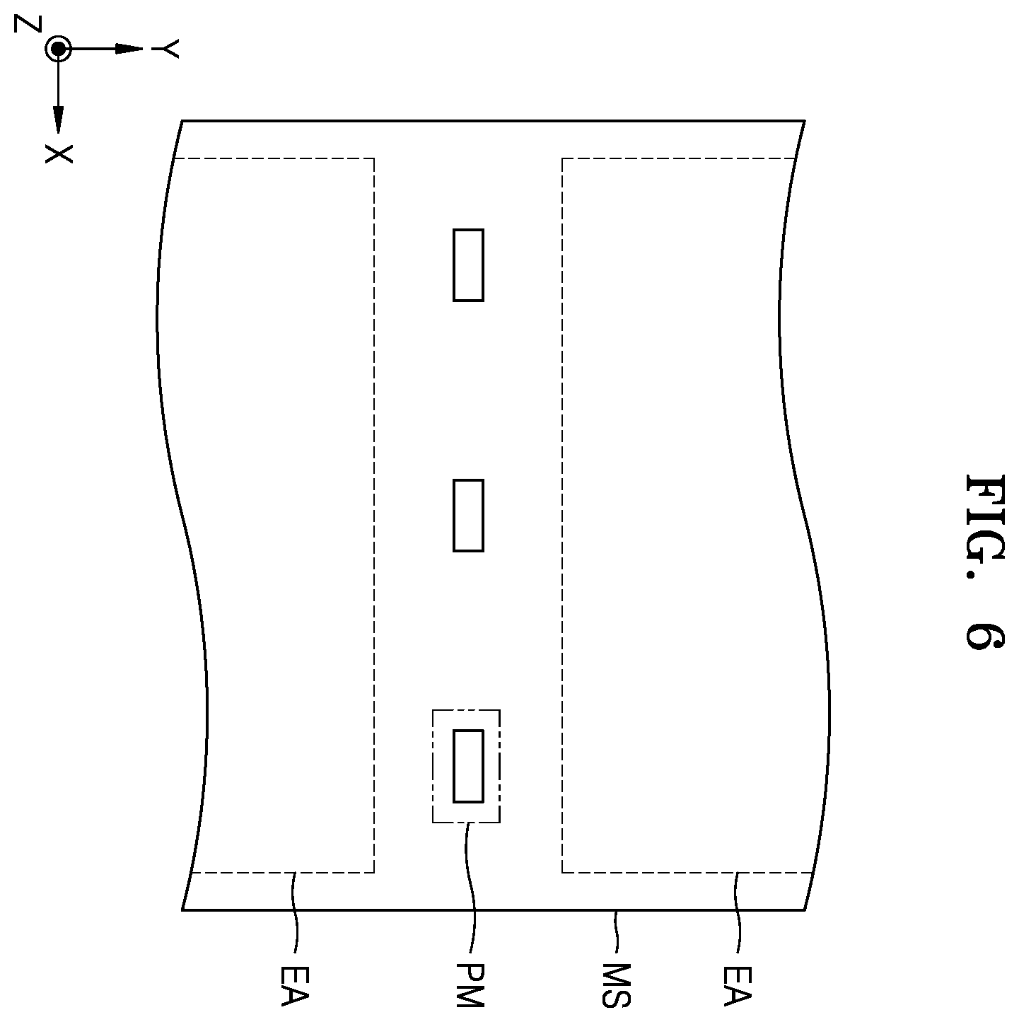 Patent US12581826 Figure 6 – Light-emitting device and a method of manufacturing a light-emitting device in which material is deposited on first and second areas of a substrate