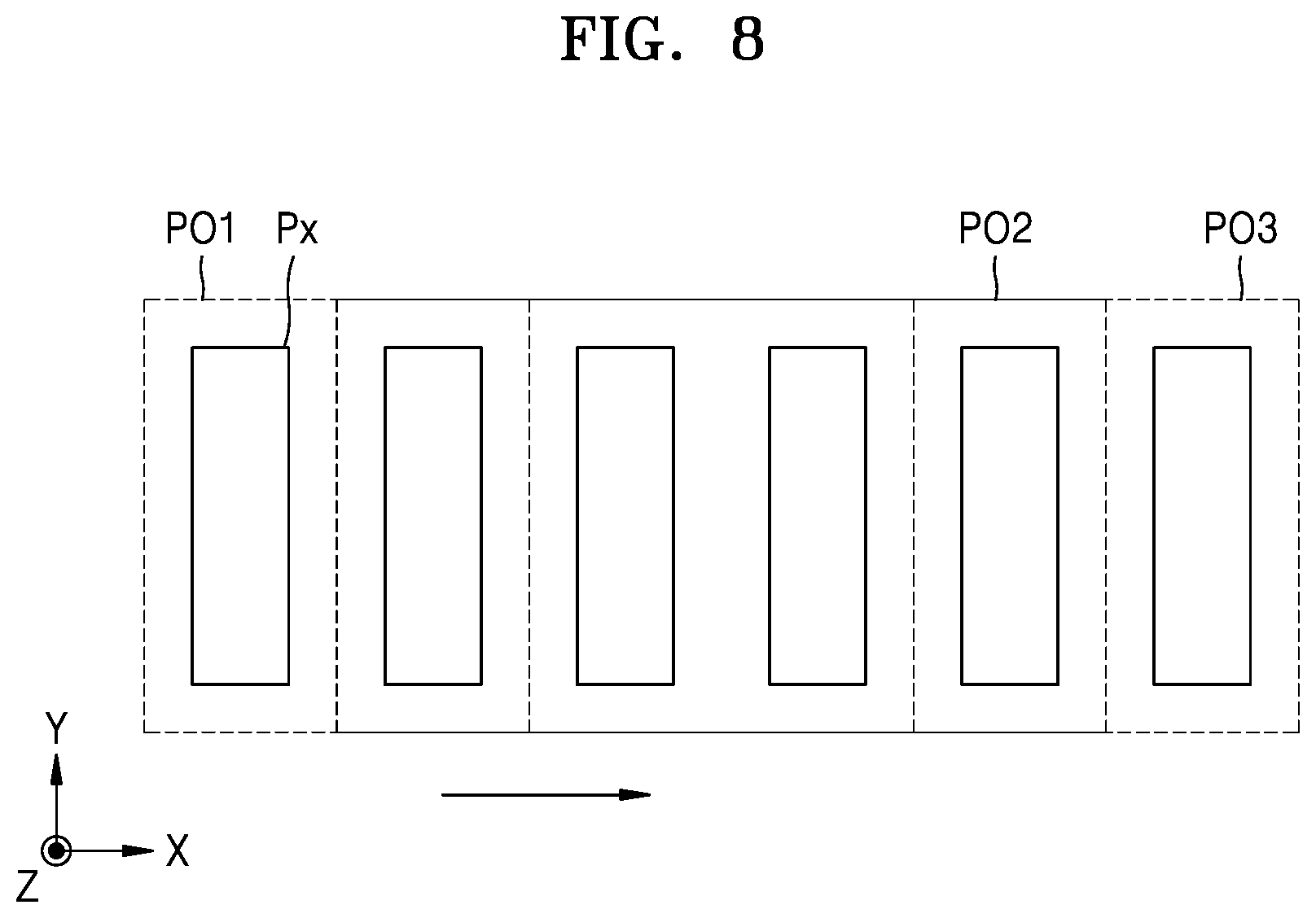 Patent US12581826 Figure 8 – Light-emitting device and a method of manufacturing a light-emitting device in which material is deposited on first and second areas of a substrate
