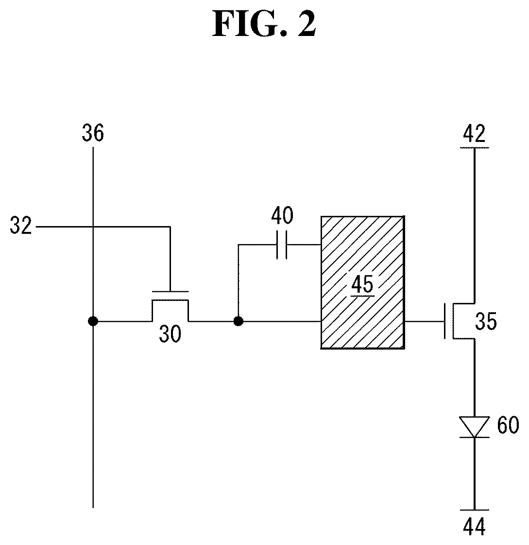 Patent US12581827 Figure 2 – Organic light emitting display device