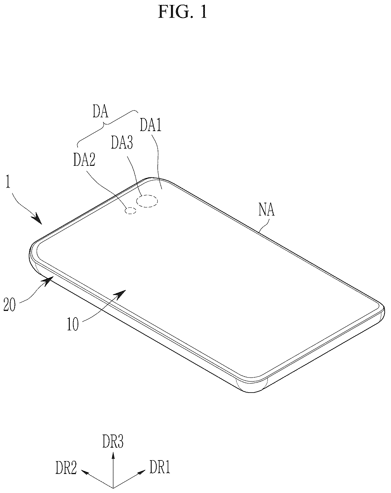 Patent US12581829 Figure 1 – Display device