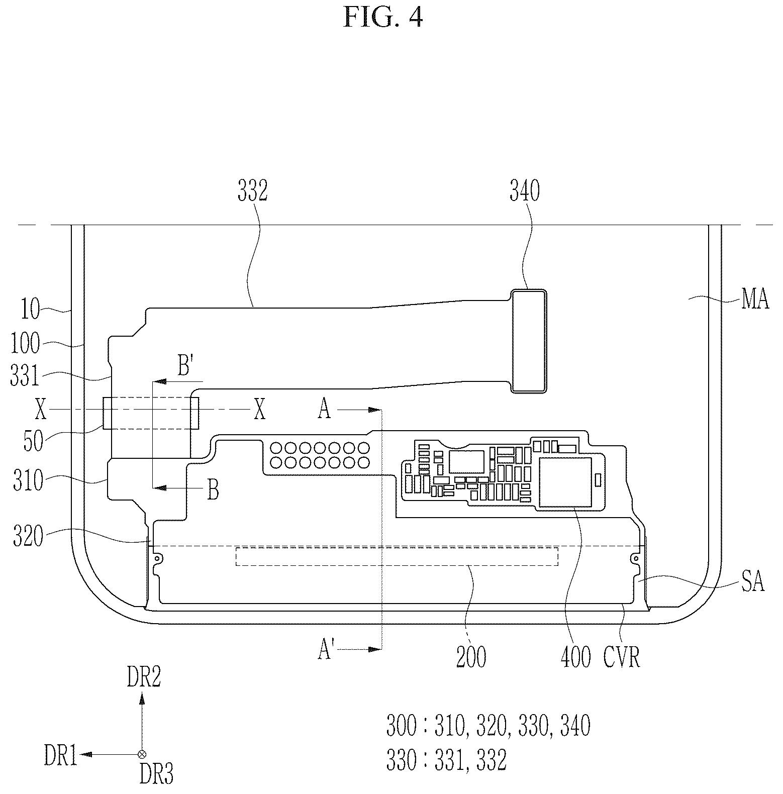 Patent US12581829 Figure 4 – Display device