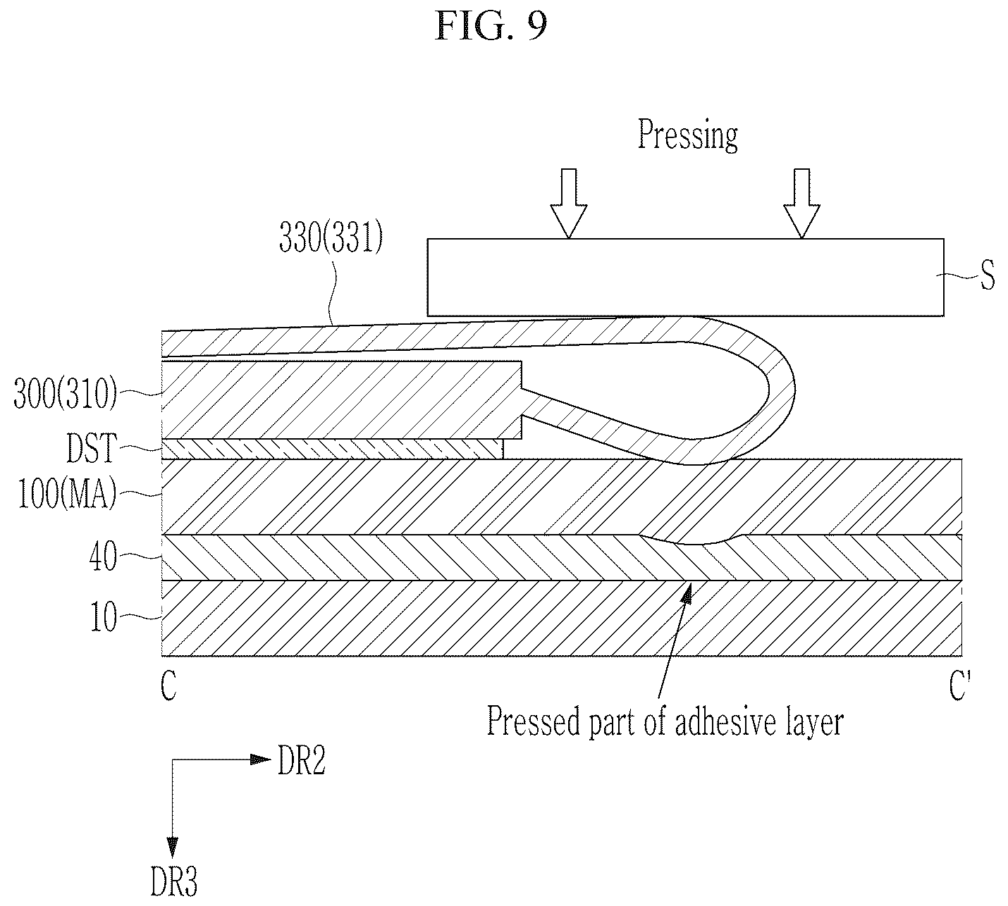 Patent US12581829 Figure 9 – Display device