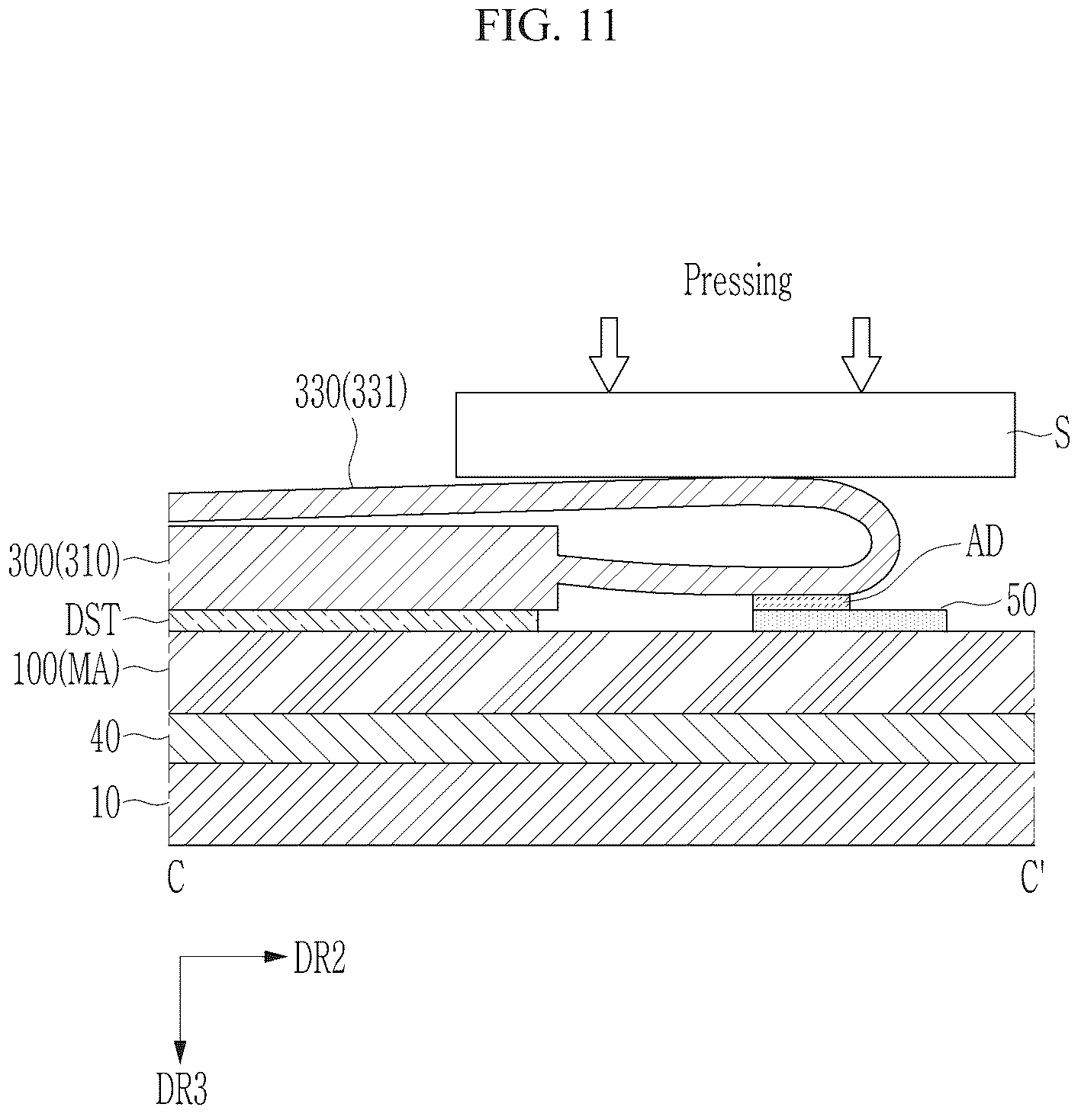 Patent US12581829 Figure 11 – Display device