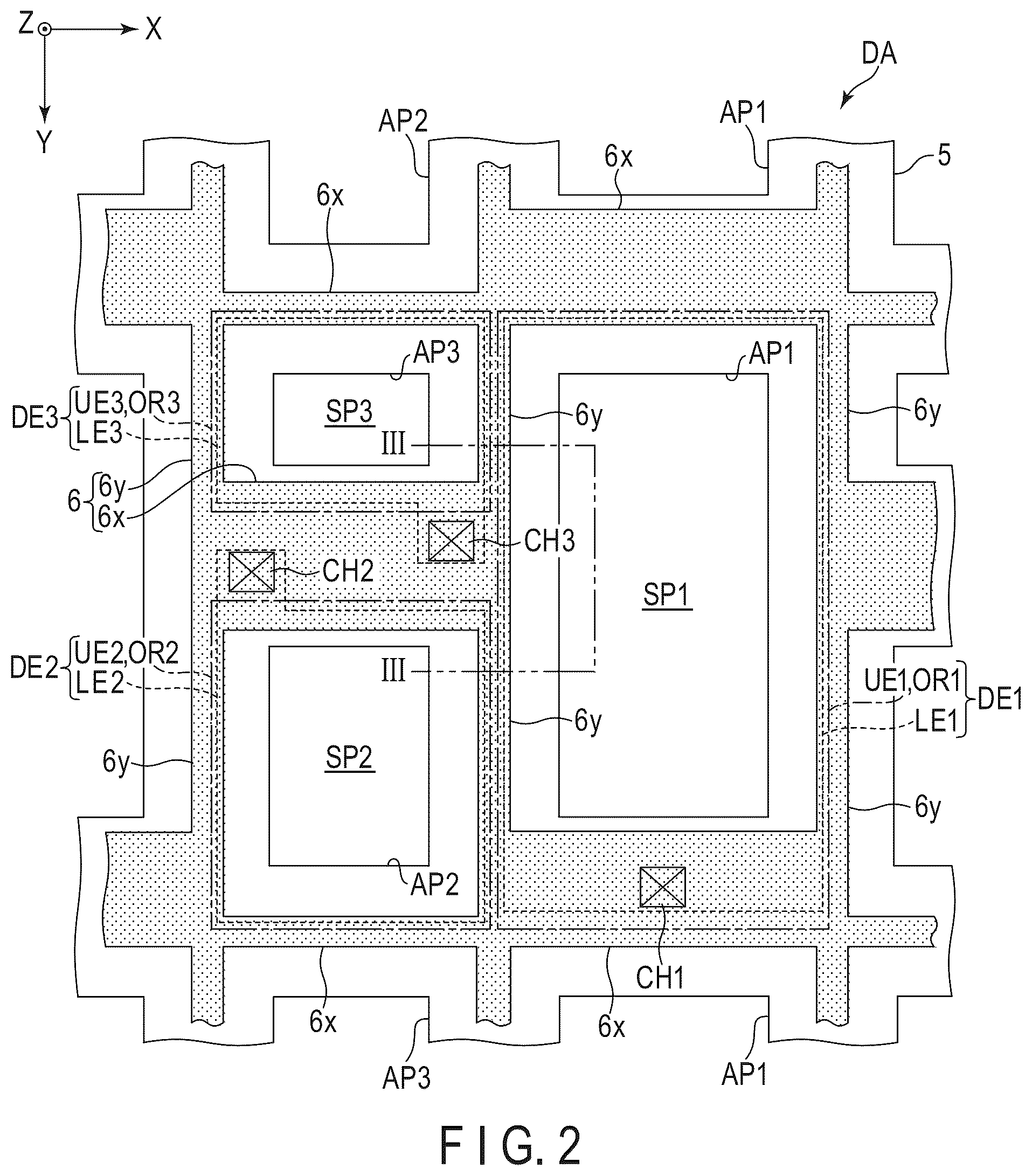 Patent US12581831 Figure 2 – Display device and manufacturing method thereof