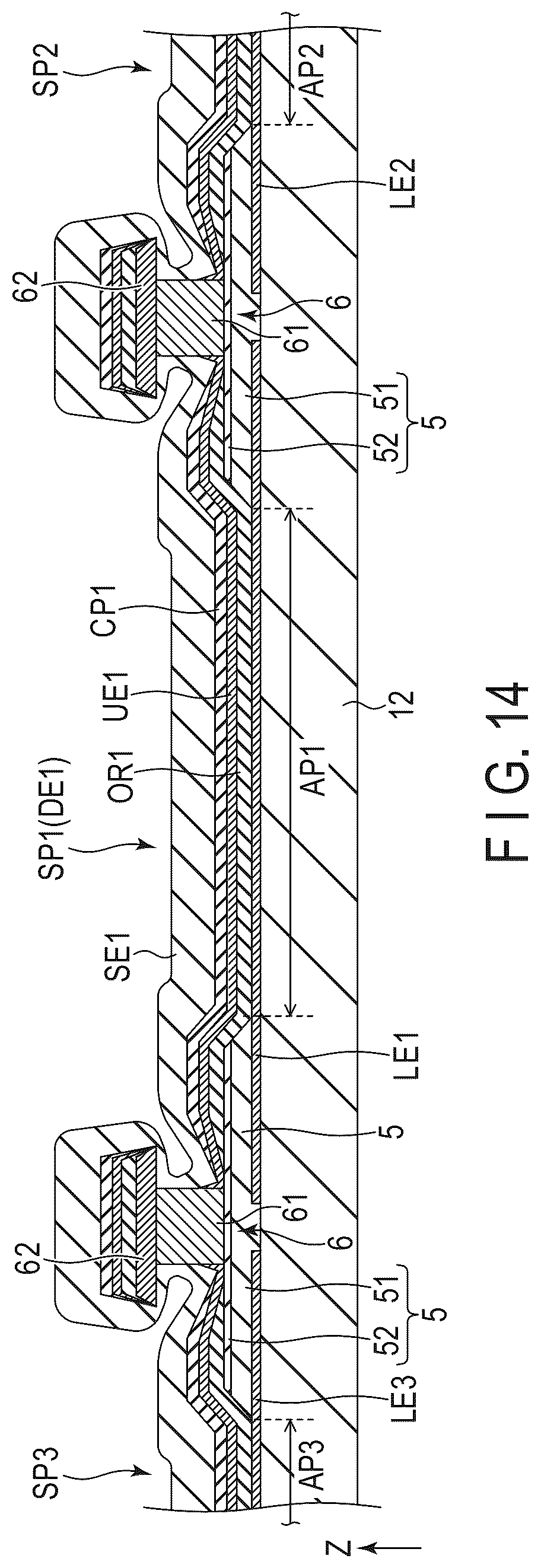 Patent US12581831 Figure 9 – Display device and manufacturing method thereof