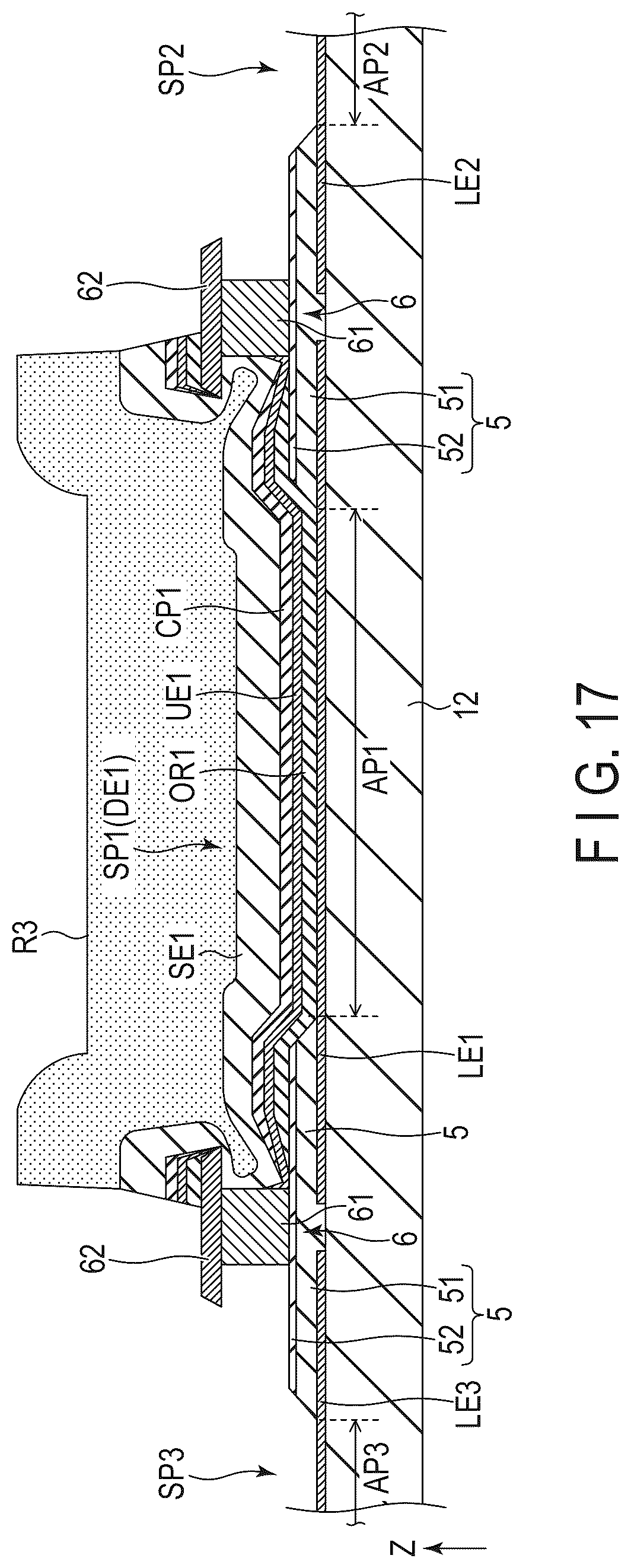 Patent US12581831 Figure 12 – Display device and manufacturing method thereof