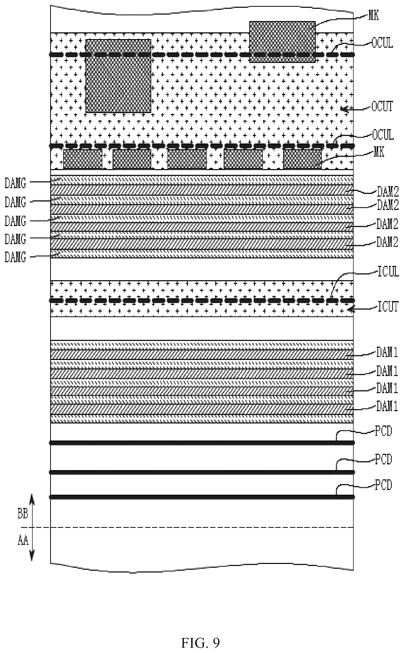 Patent US12581832 Figure 5 – Display panel and motherboard structure, display device