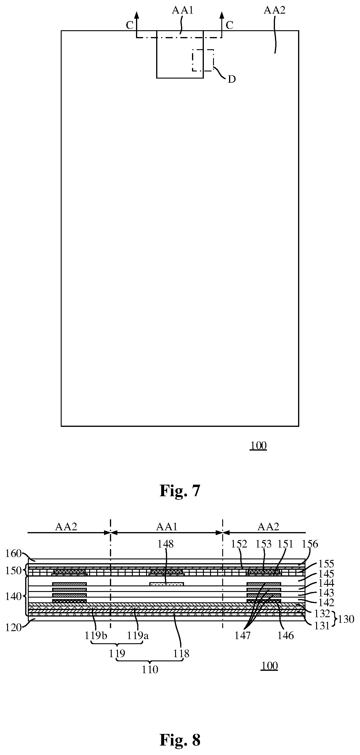 Patent US12581835 Figure 4 – Display panel
