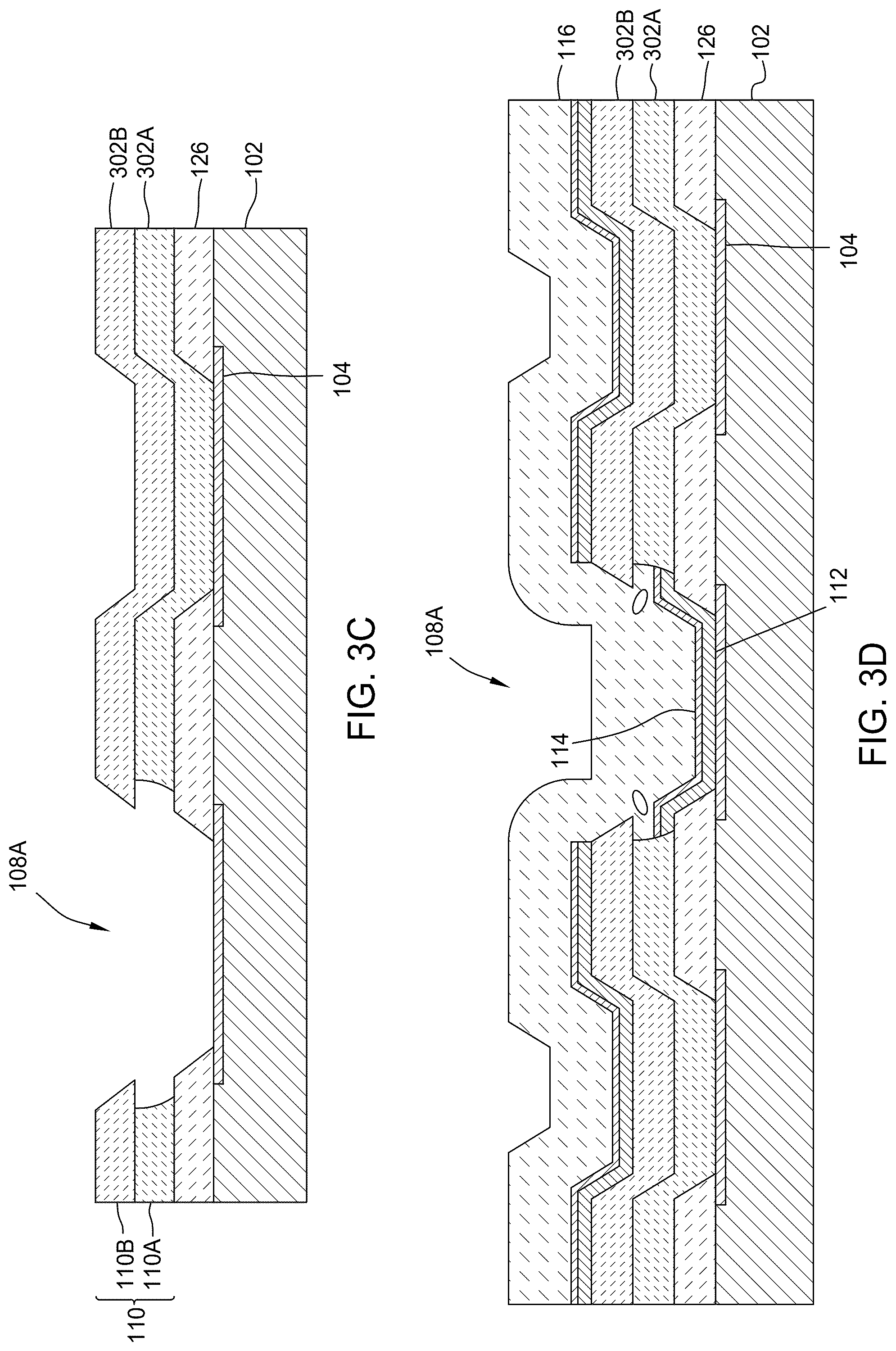 Patent US12581837 Figure 4 – Oled pixel structures