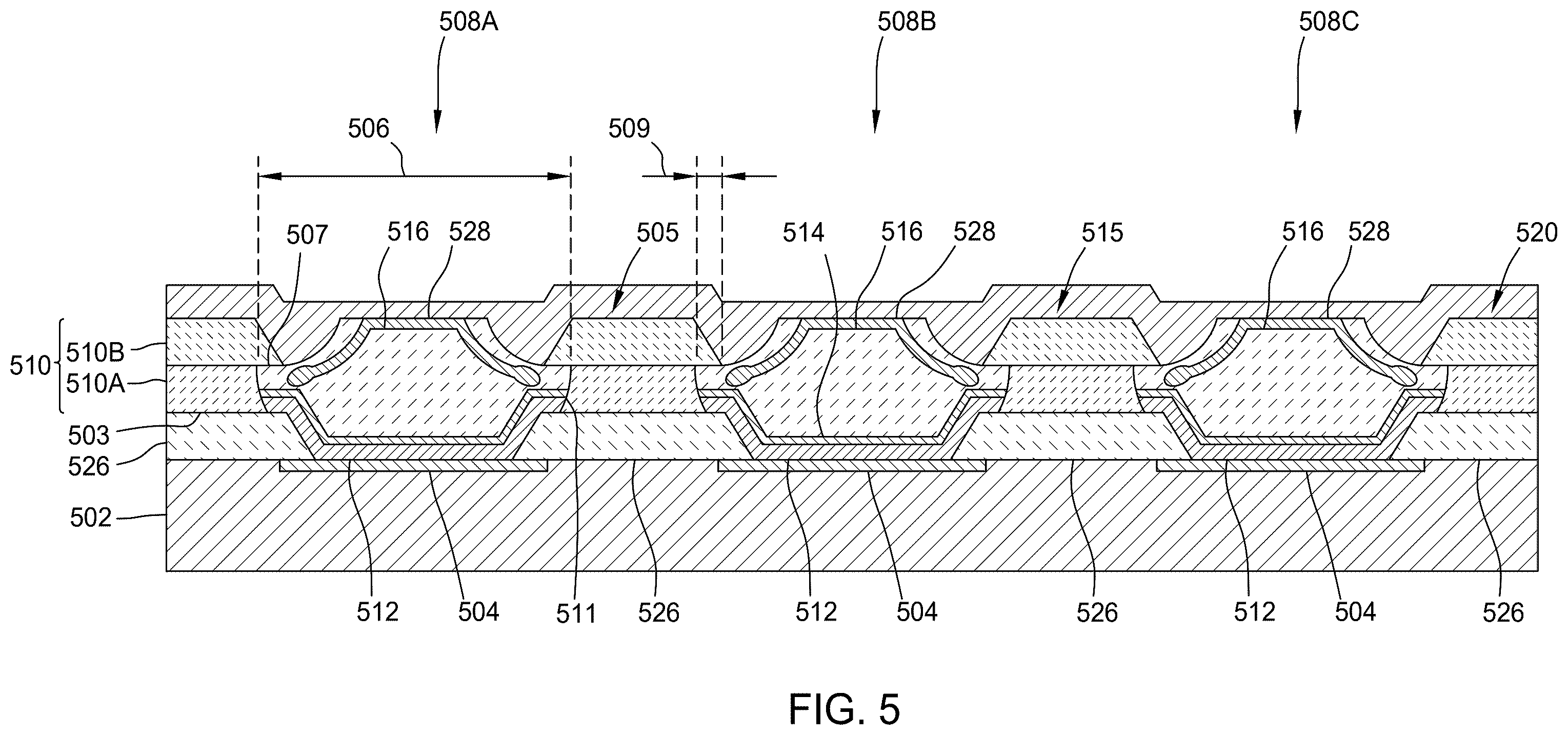 Patent US12581837 Figure 12 – Oled pixel structures