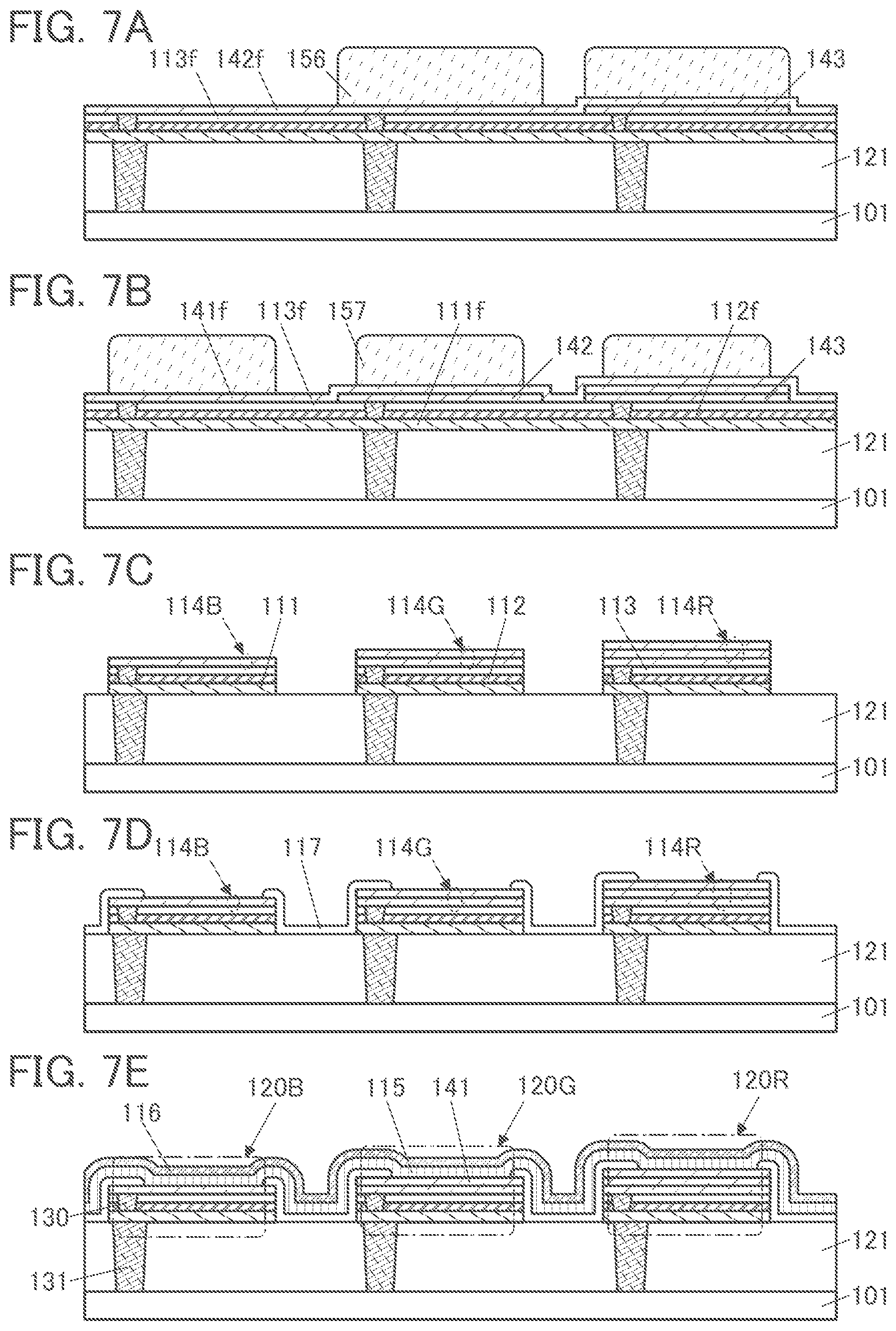 Patent US12581838 Figure 7 – Display device, display module, and fabrication method of display device