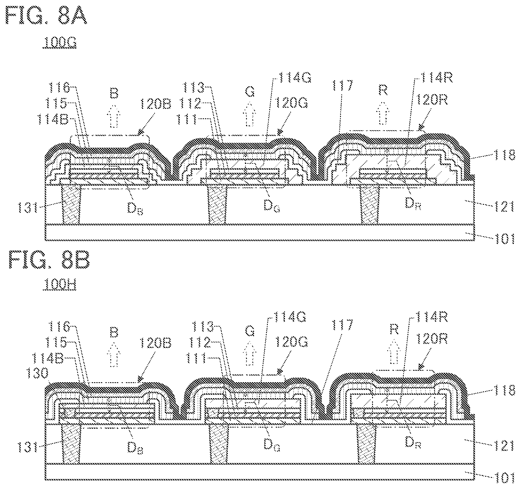 Patent US12581838 Figure 8 – Display device, display module, and fabrication method of display device