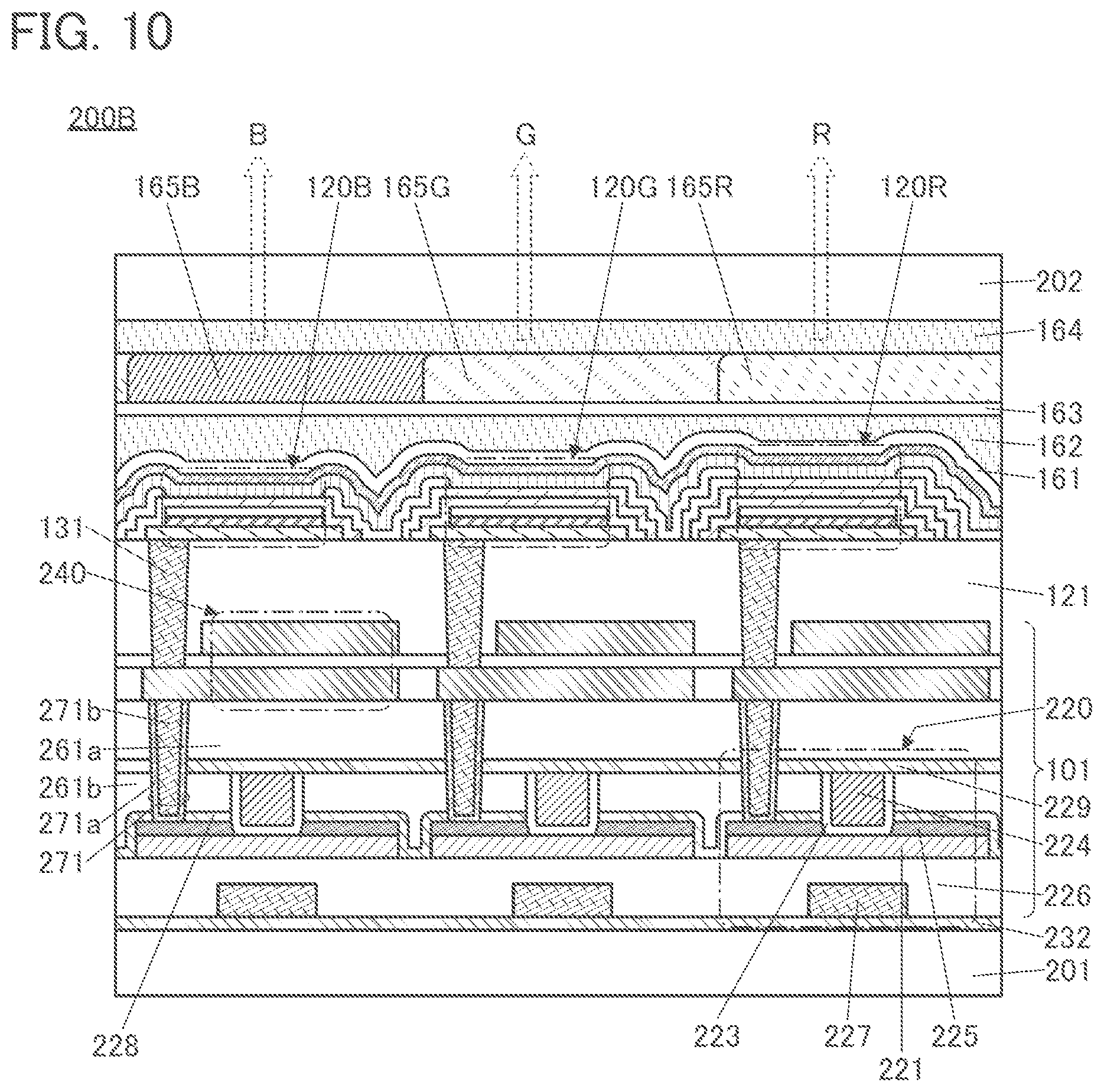 Patent US12581838 Figure 10 – Display device, display module, and fabrication method of display device