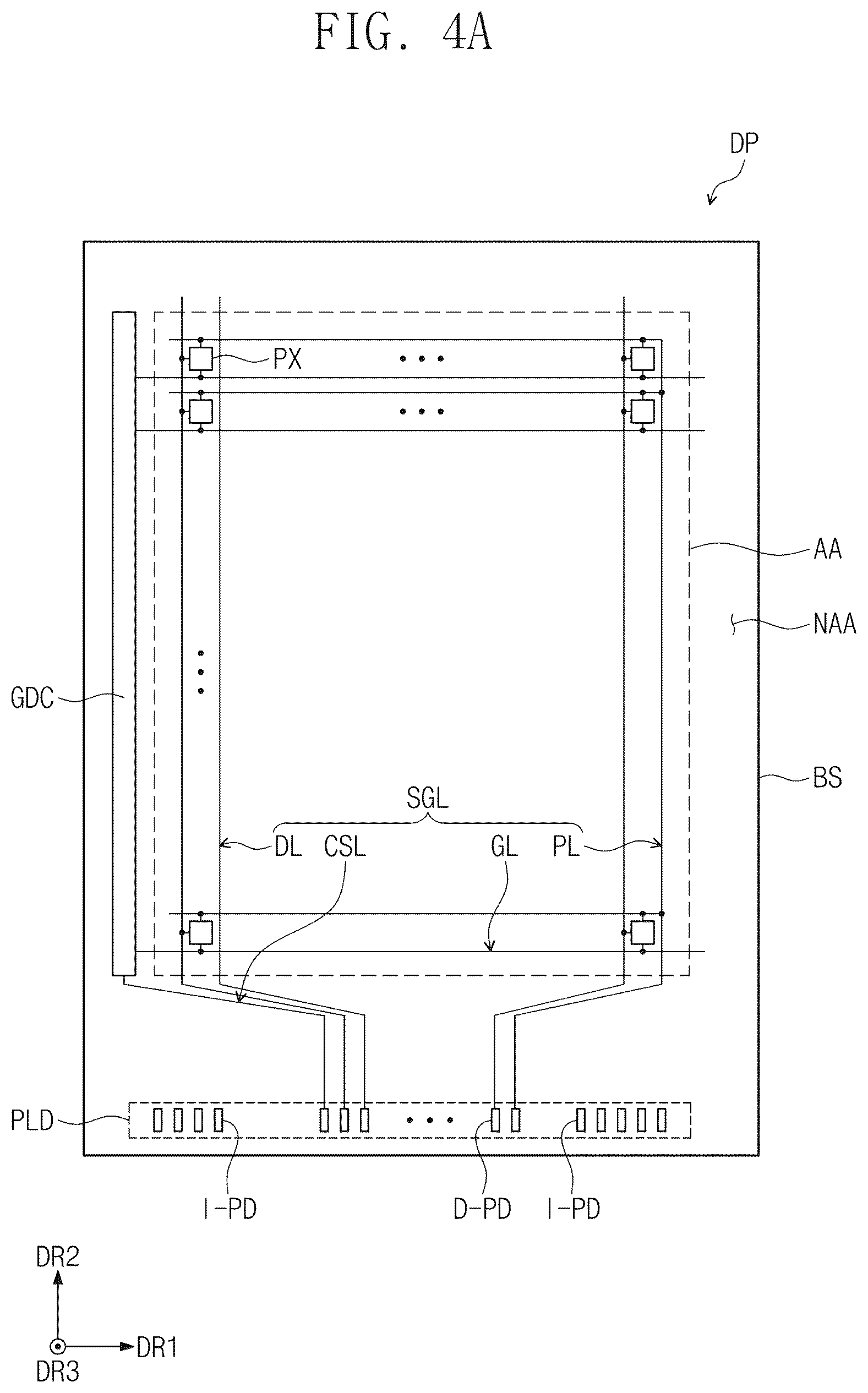 Patent US12581840 Figure 4 – Display device including low refractive and anti-reflection layers