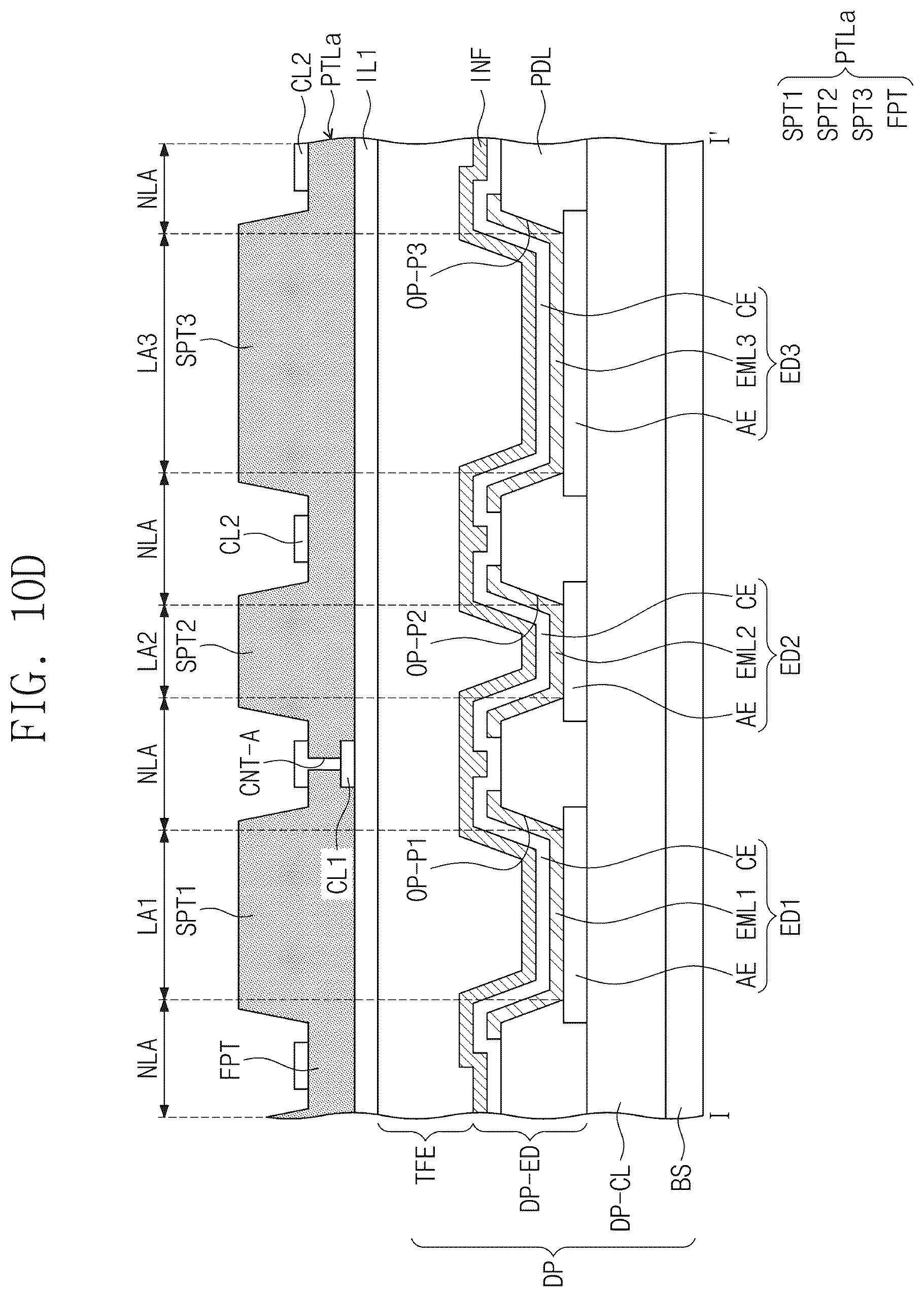 Patent US12581840 Figure 19 – Display device including low refractive and anti-reflection layers