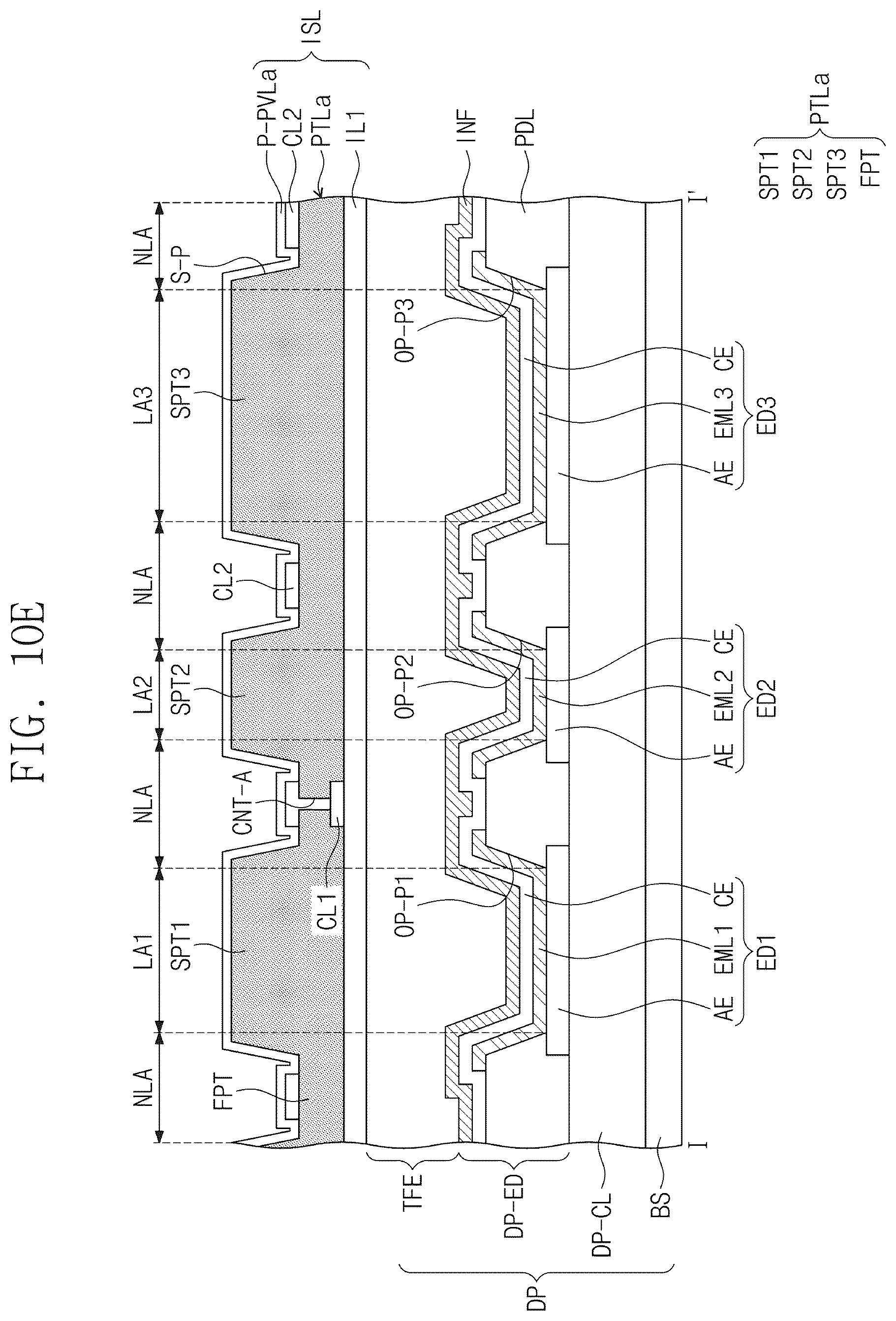 Patent US12581840 Figure 20 – Display device including low refractive and anti-reflection layers