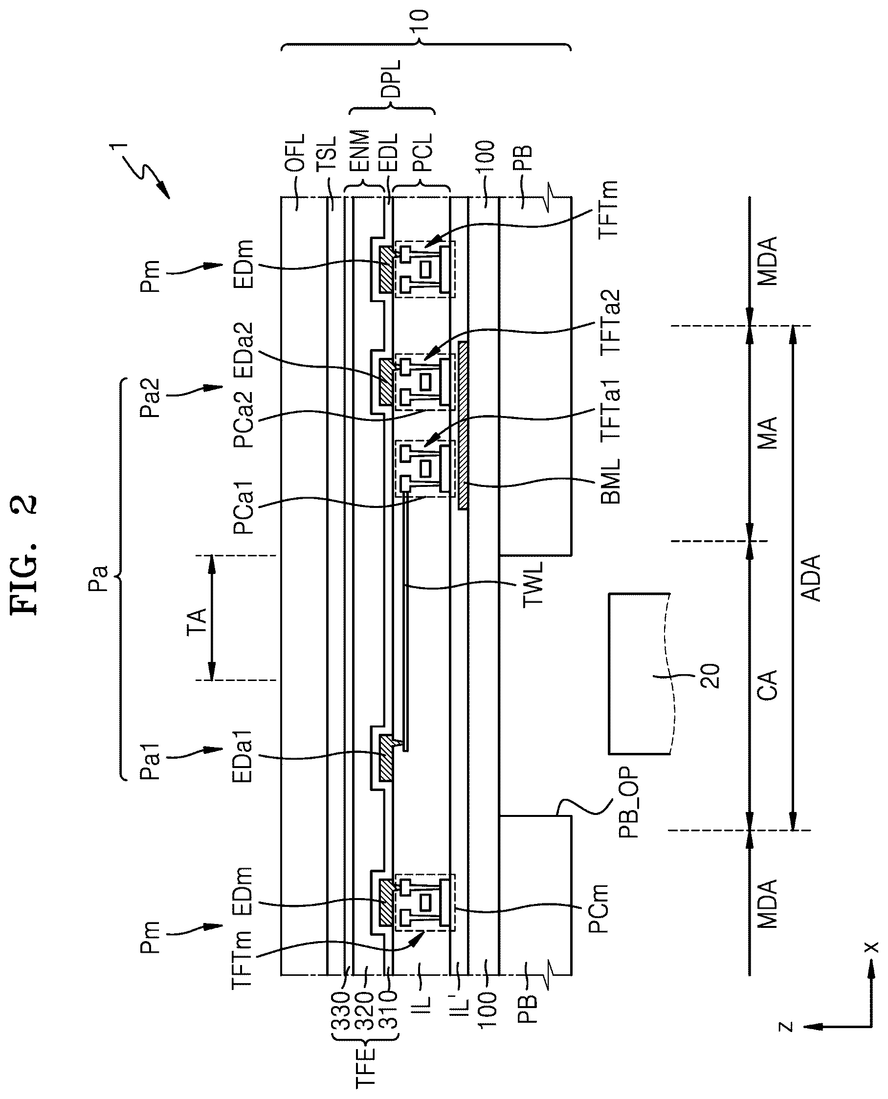Patent US12581841 Figure 4 – Display apparatus