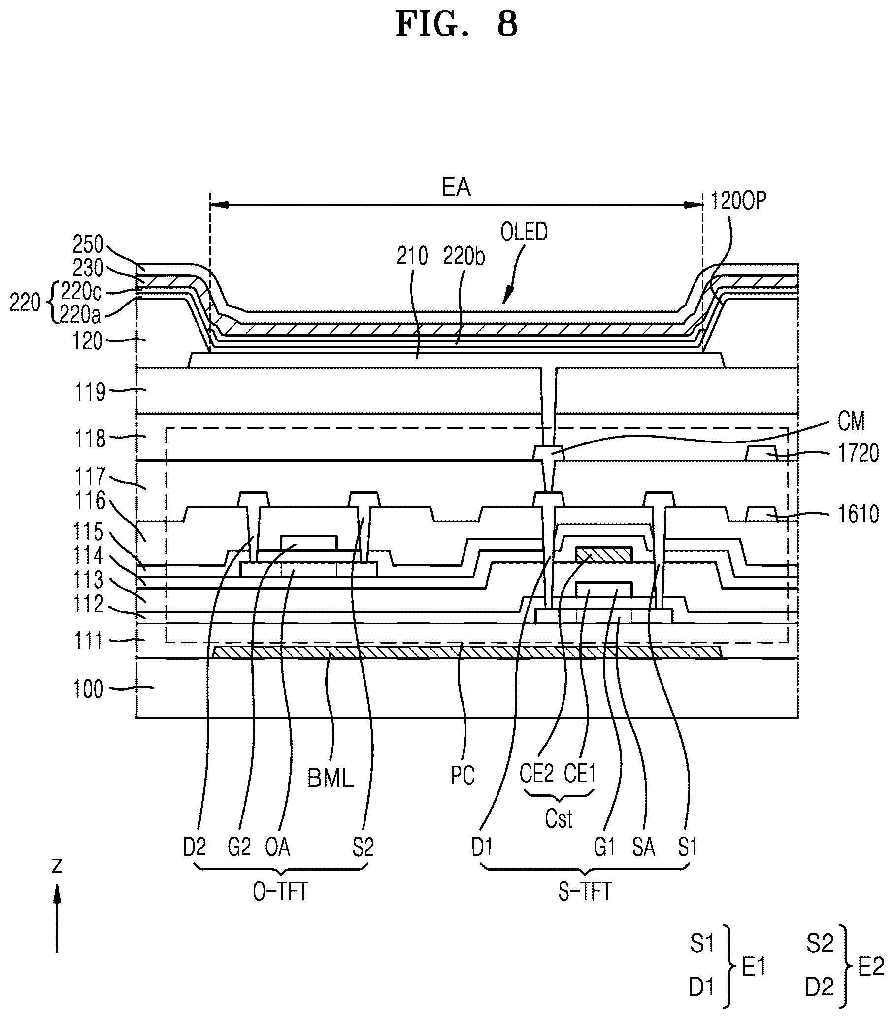 Patent US12581841 Figure 16 – Display apparatus