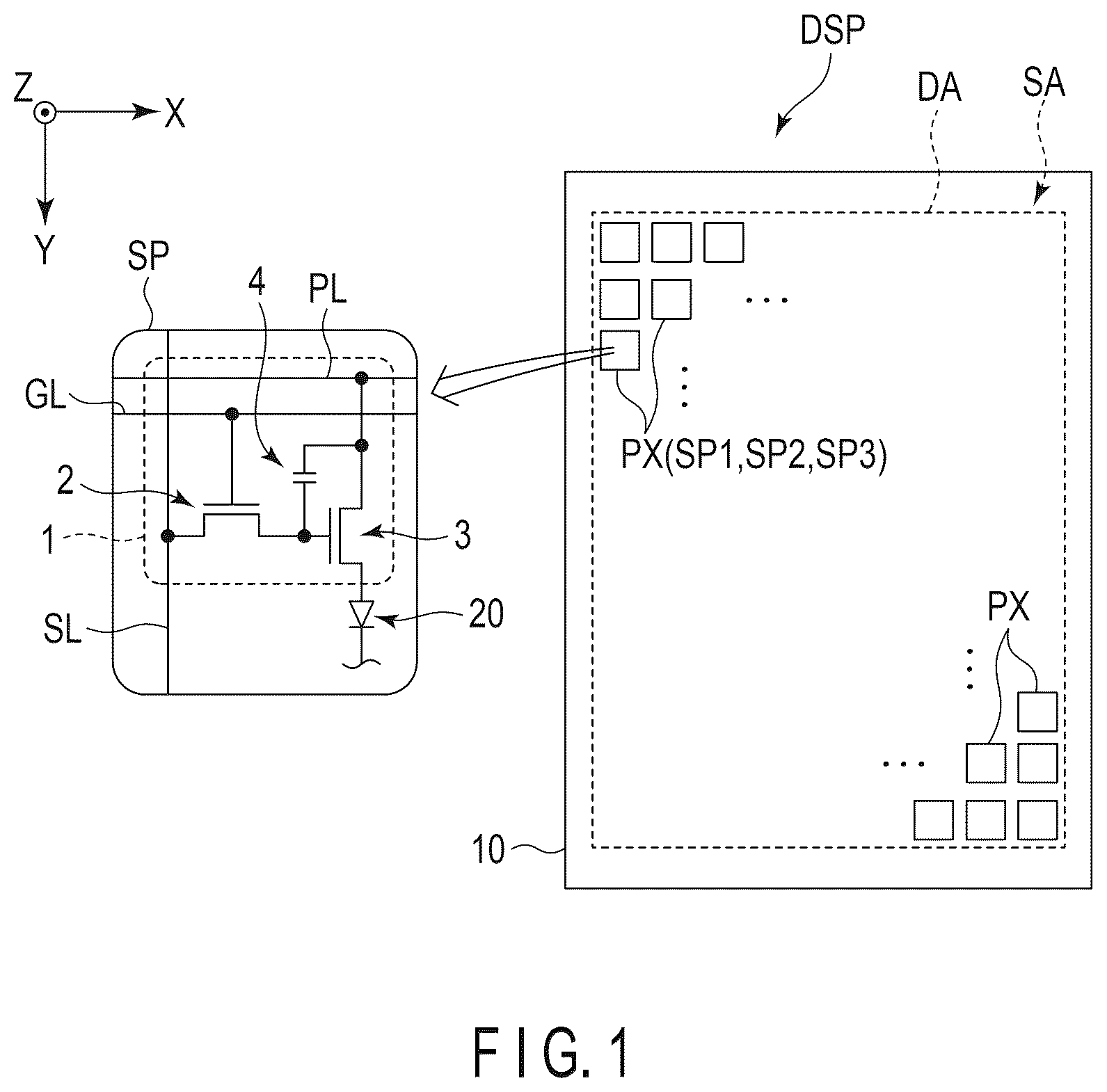 Patent US12581844 — Method of manufacturing a display device — Figure 1