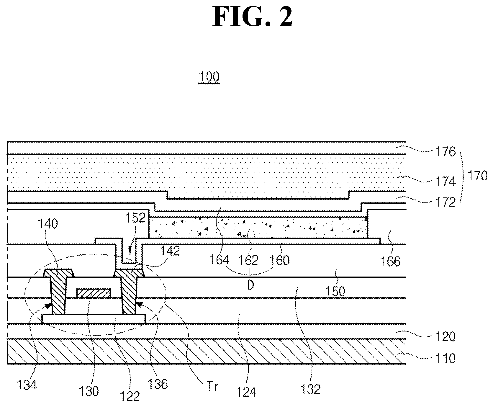 Patent US12581847 Figure 2 – Organic light emitting diode and organic light emitting device including the same