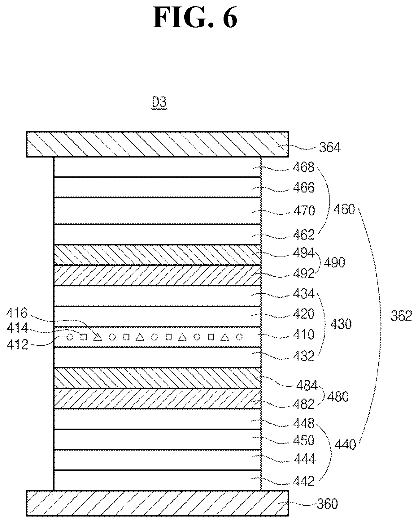 Patent US12581847 Figure 6 – Organic light emitting diode and organic light emitting device including the same