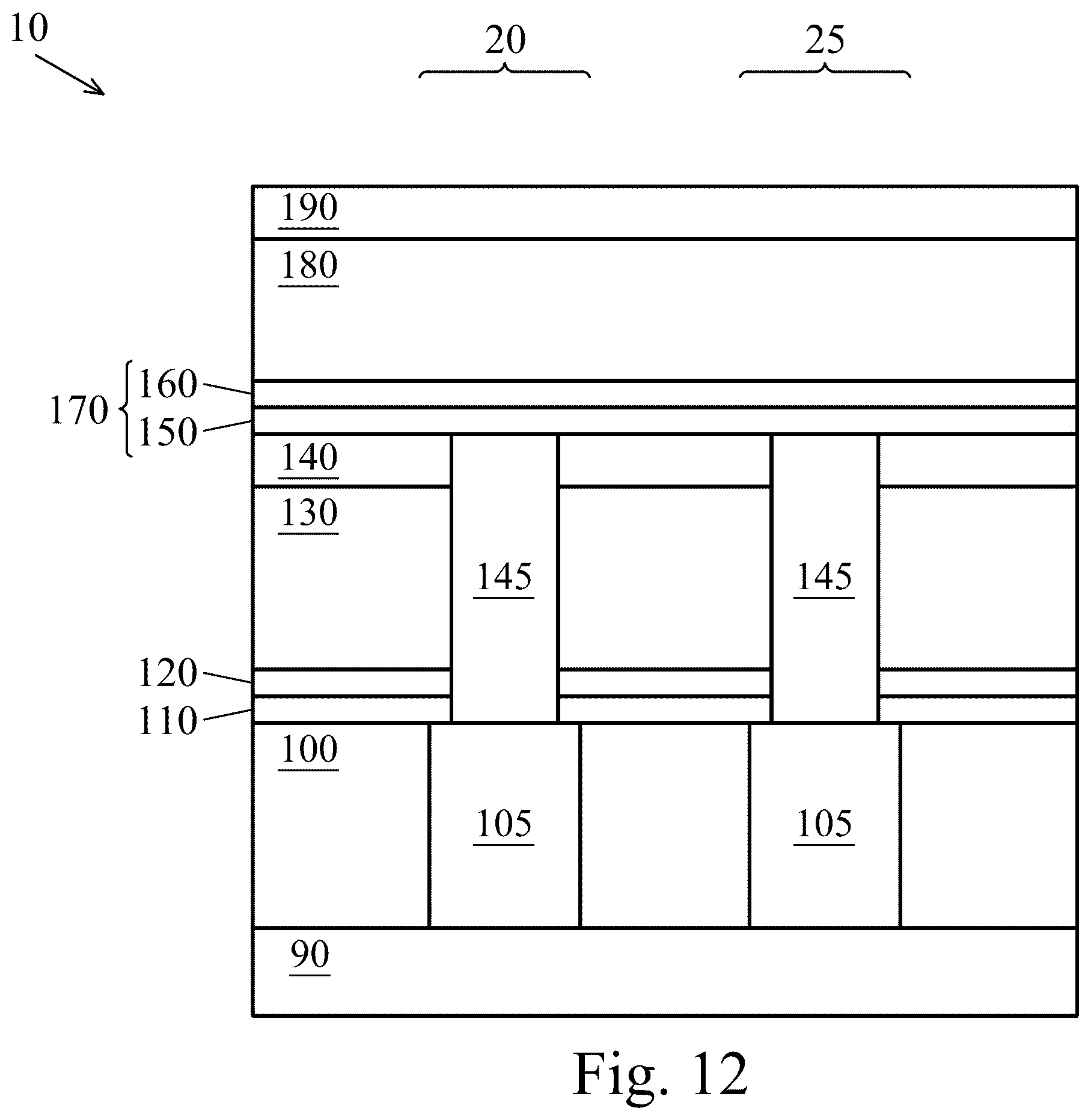 Patent US12581863 Figure 12 – MRAM fabrication and device
