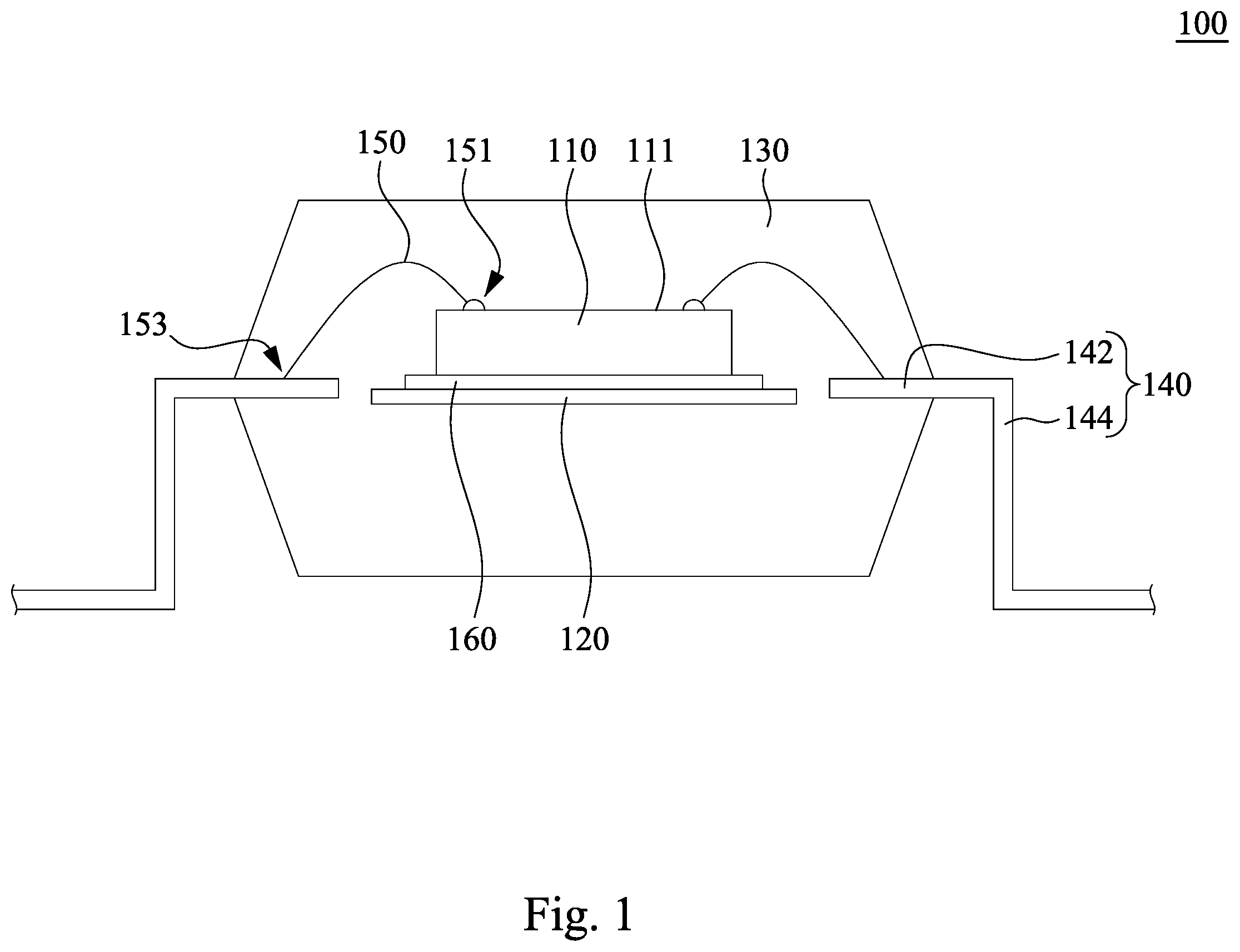 Patent US12581865 — Manufacturing method of package with magnetic shielding structure — Figure 1