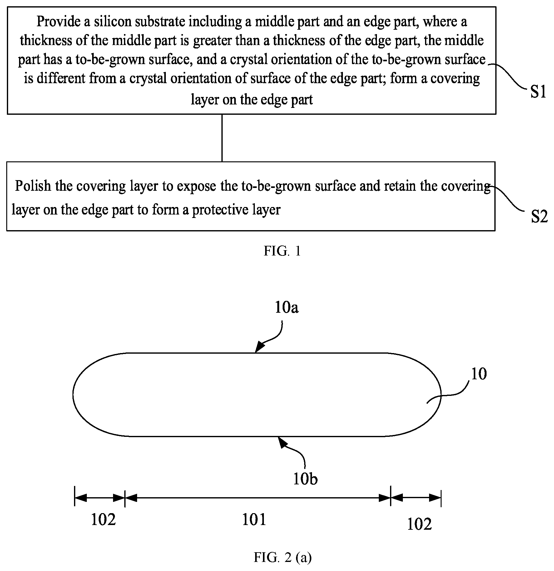 Patent US12581874 Figure 1 – Epitaxial substrate having a protective edge layer and manufacturing method therefor
