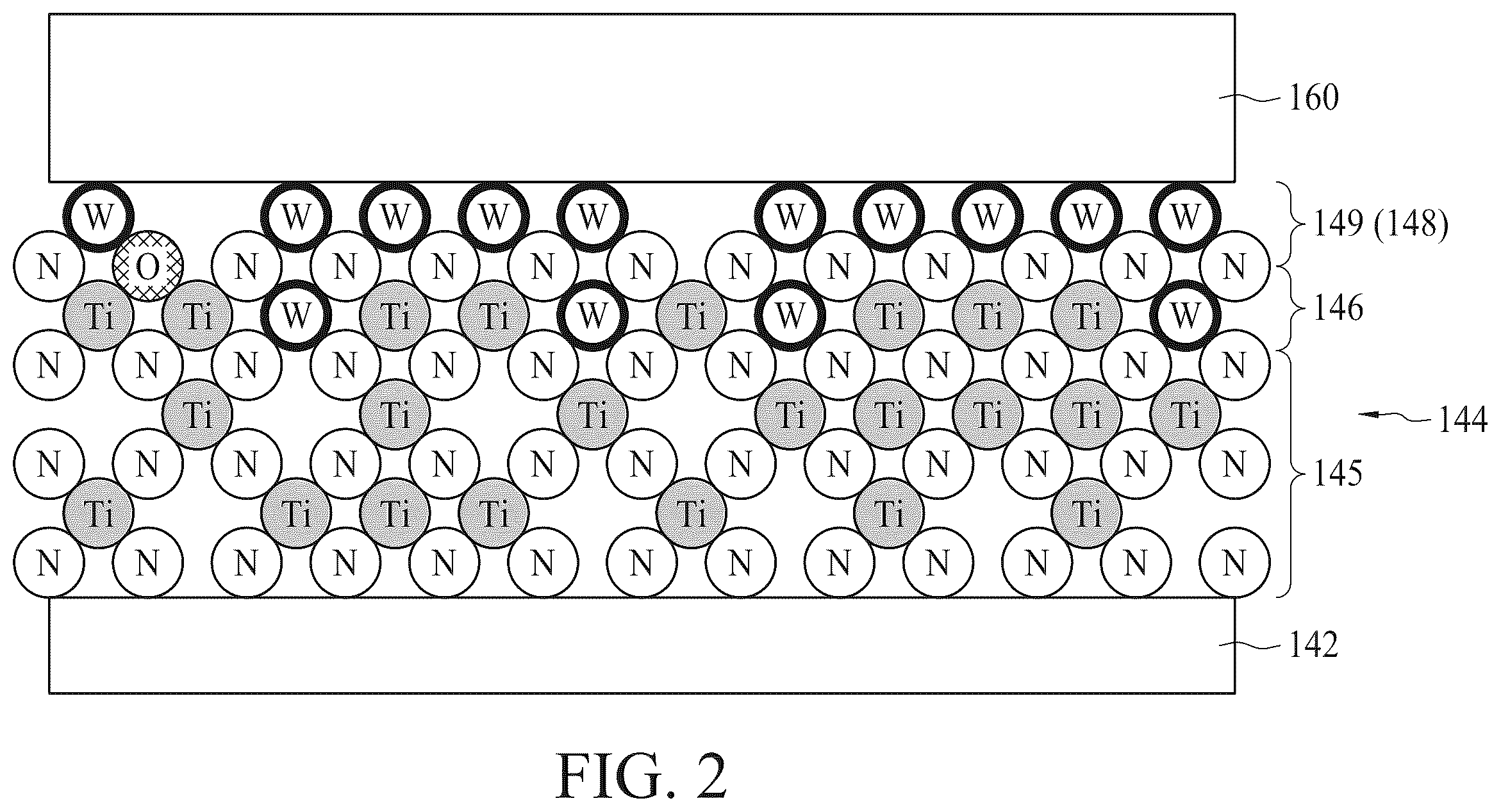 Patent US12581876 Figure 2 – Semiconductor device including work function layer doped with barrier elements and method for forming the same