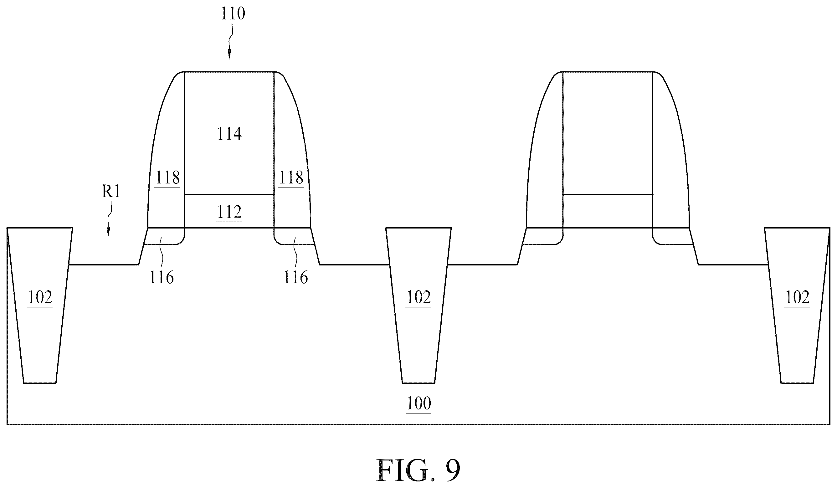 Patent US12581876 Figure 9 – Semiconductor device including work function layer doped with barrier elements and method for forming the same