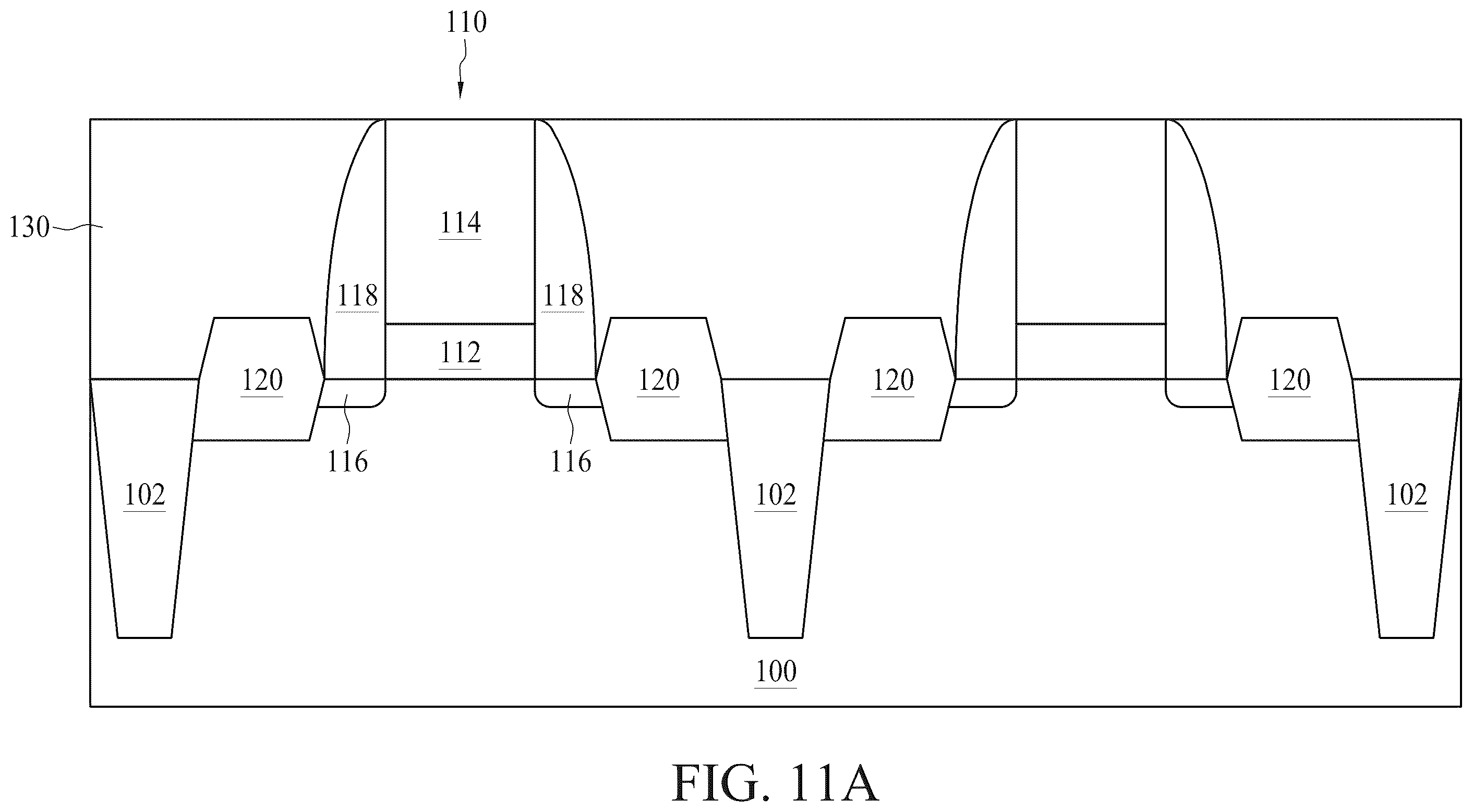 Patent US12581876 Figure 11 – Semiconductor device including work function layer doped with barrier elements and method for forming the same