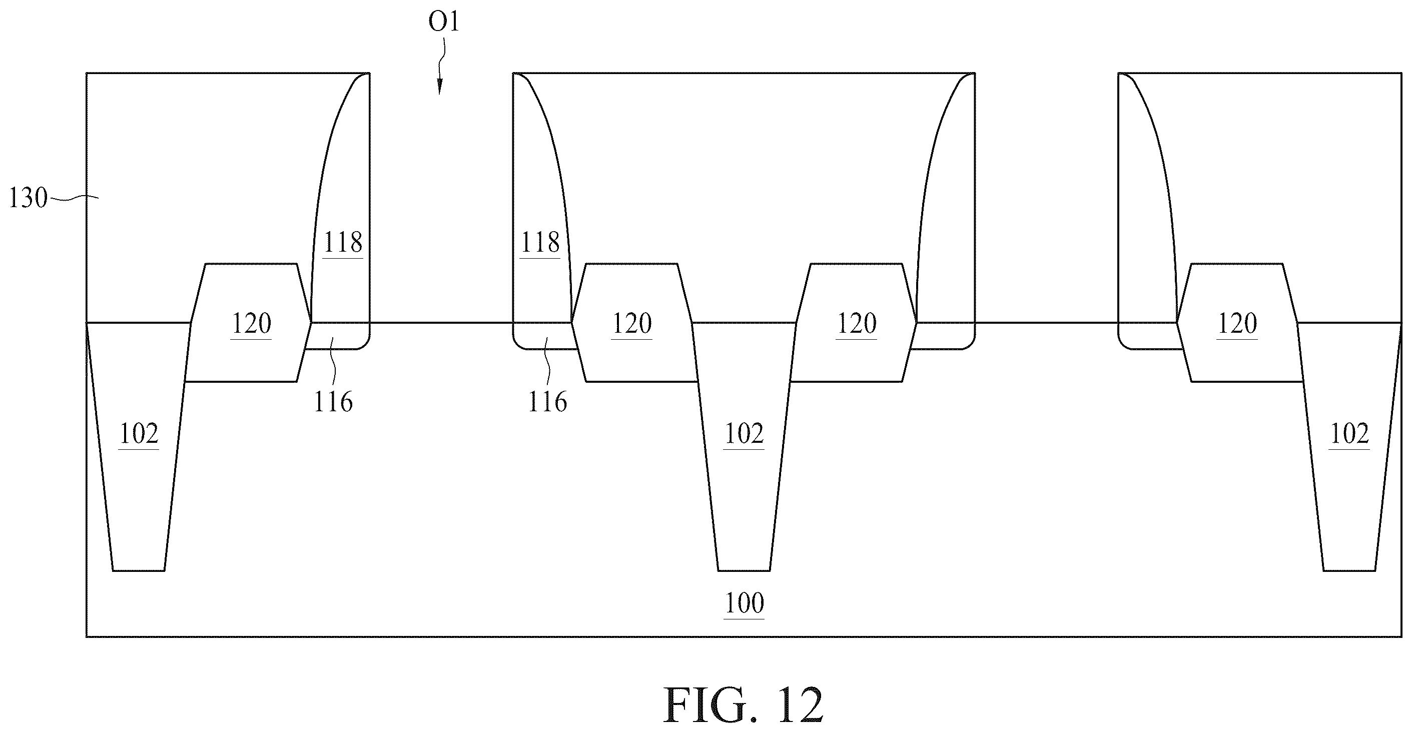 Patent US12581876 Figure 13 – Semiconductor device including work function layer doped with barrier elements and method for forming the same