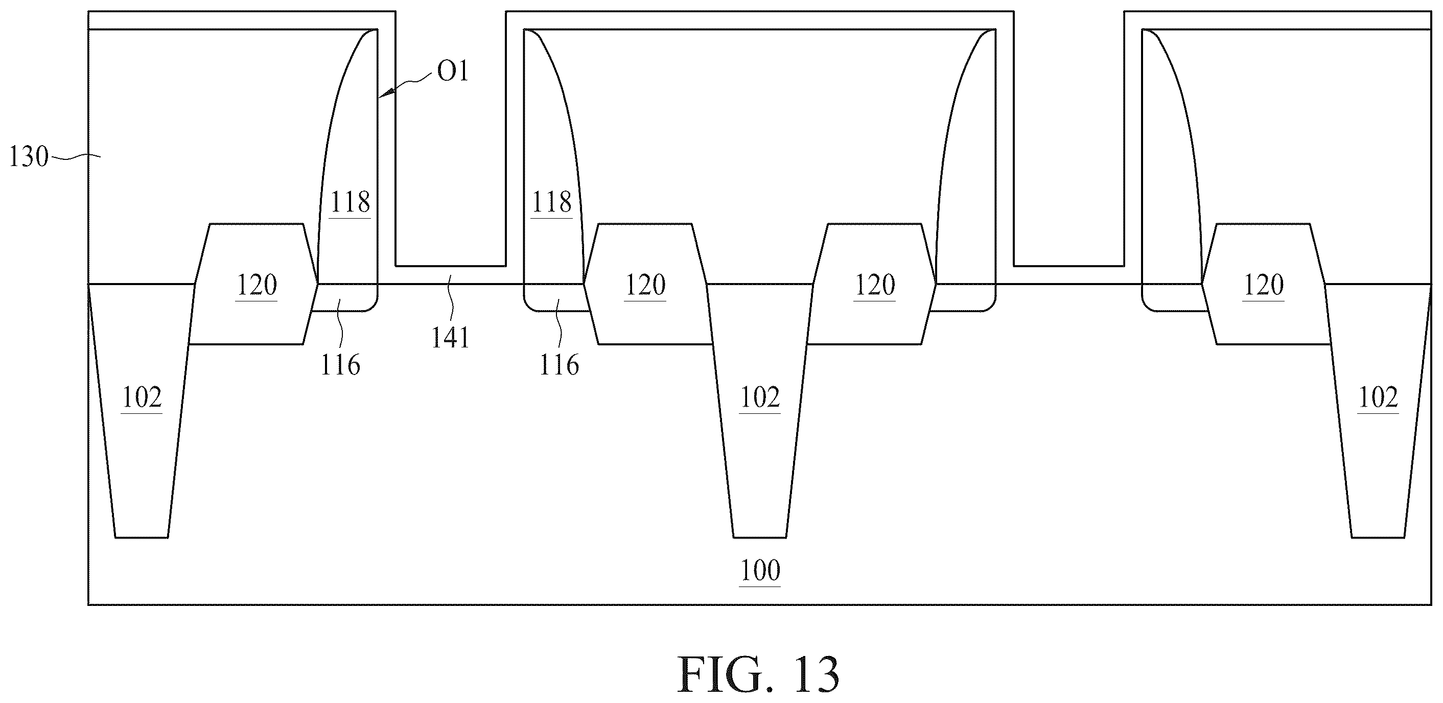 Patent US12581876 Figure 14 – Semiconductor device including work function layer doped with barrier elements and method for forming the same