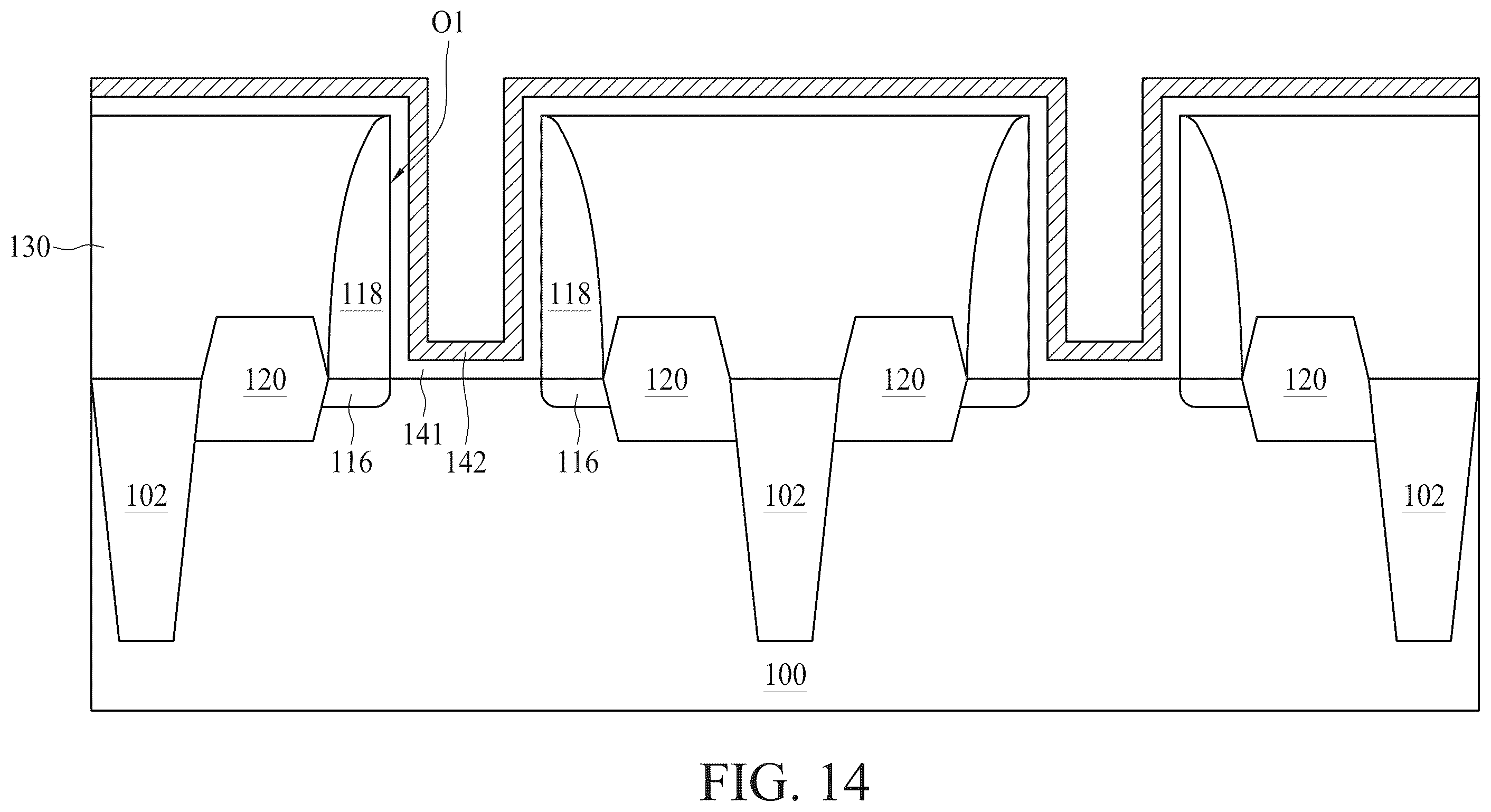 Patent US12581876 Figure 15 – Semiconductor device including work function layer doped with barrier elements and method for forming the same