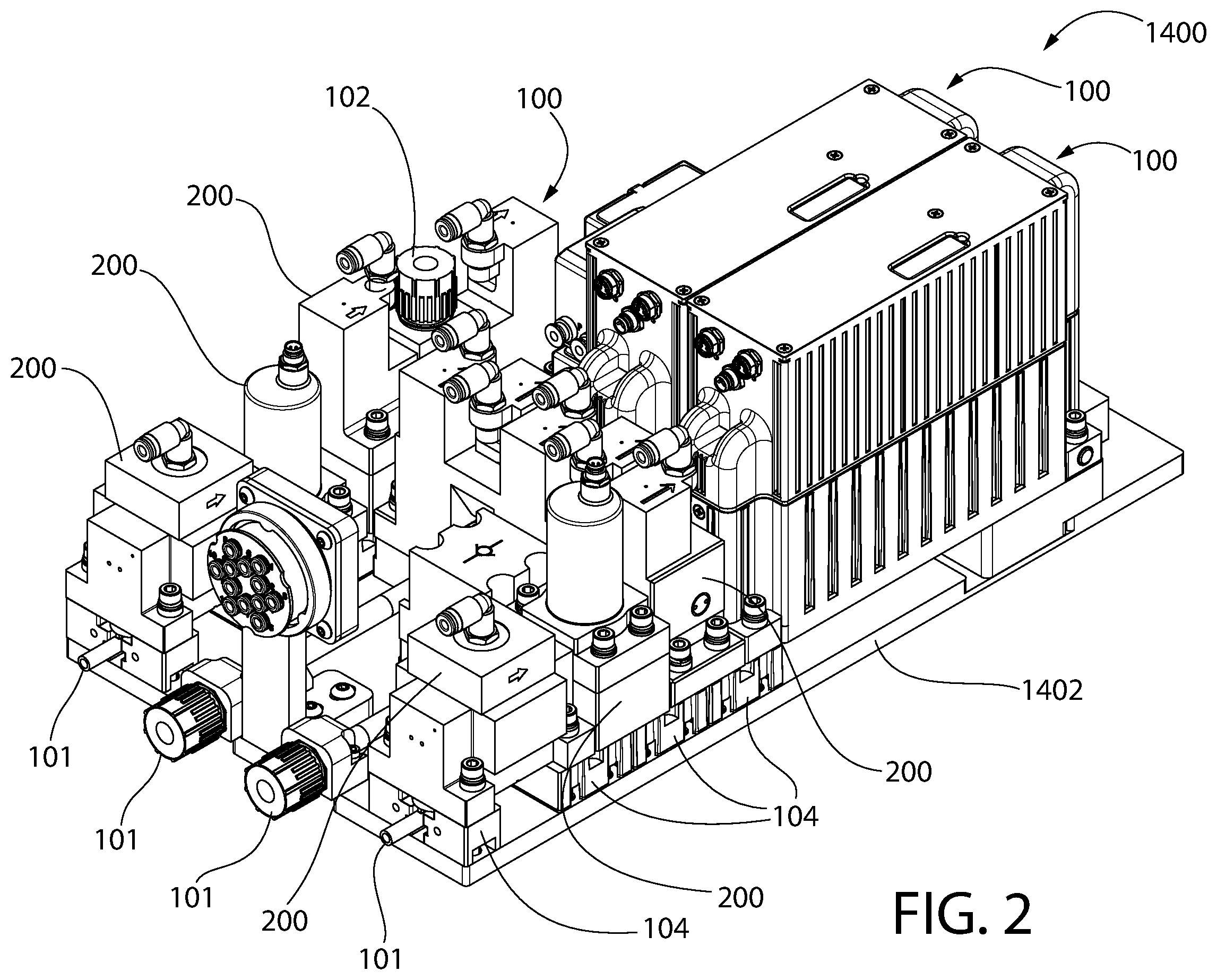 Patent US12581893 Figure 2 – Modular fitting assembly and system incorporating same