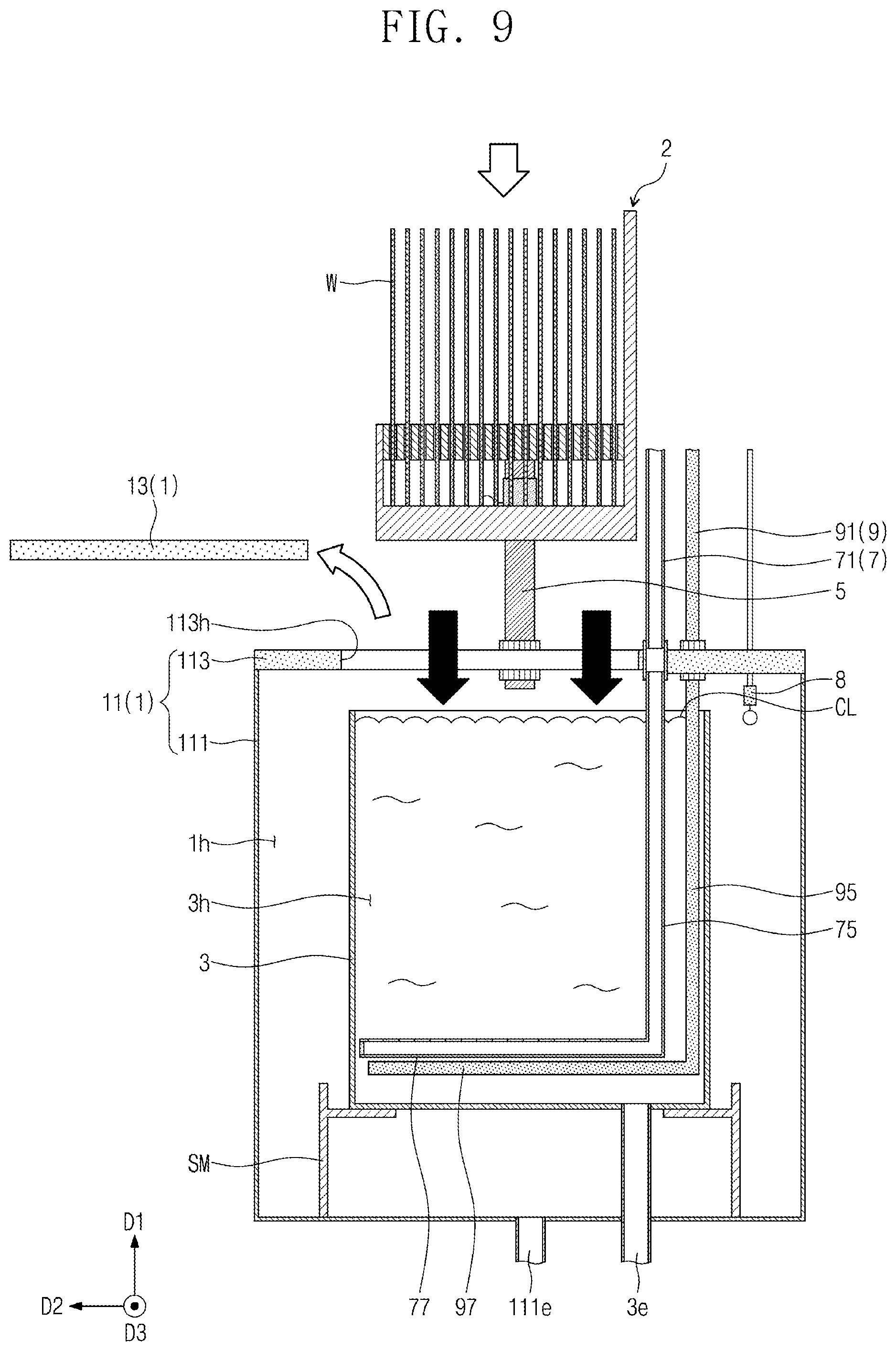 Patent US12581895 Figure 9 – Substrate processing apparatus and a method of processing a substrate using the same