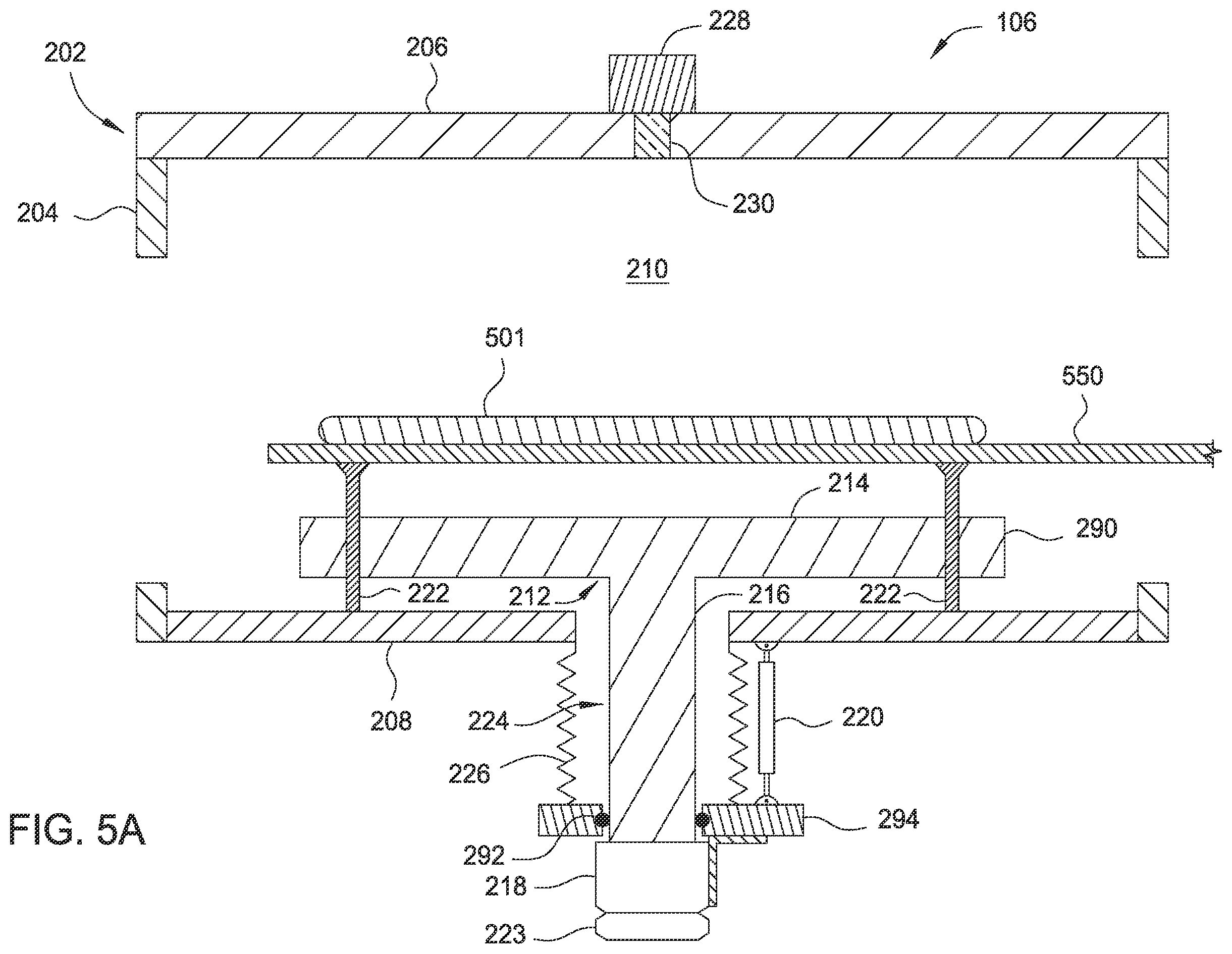 Patent US12581896 Figure 5 – External substrate system rotation in a semiconductor processing system