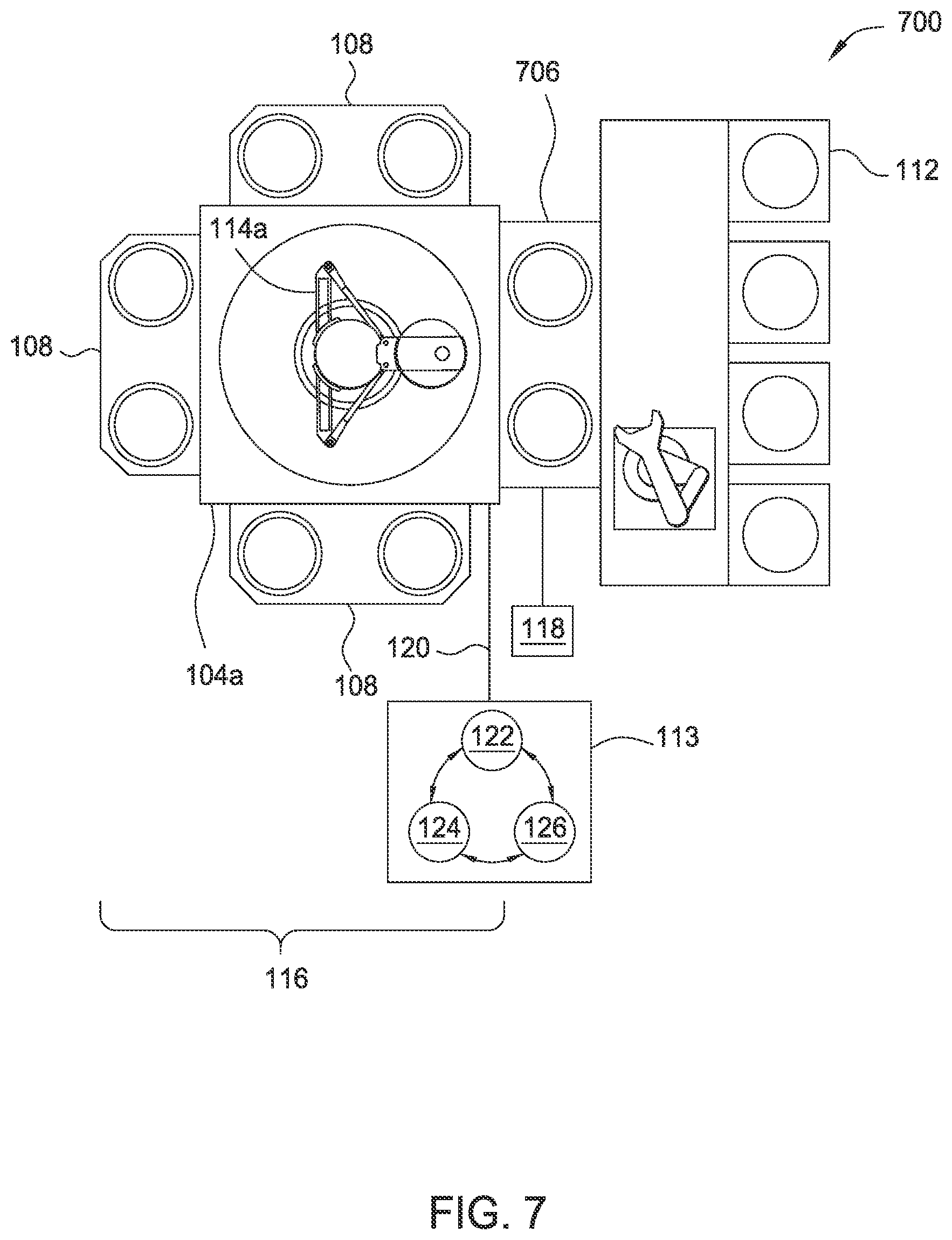 Patent US12581896 Figure 9 – External substrate system rotation in a semiconductor processing system