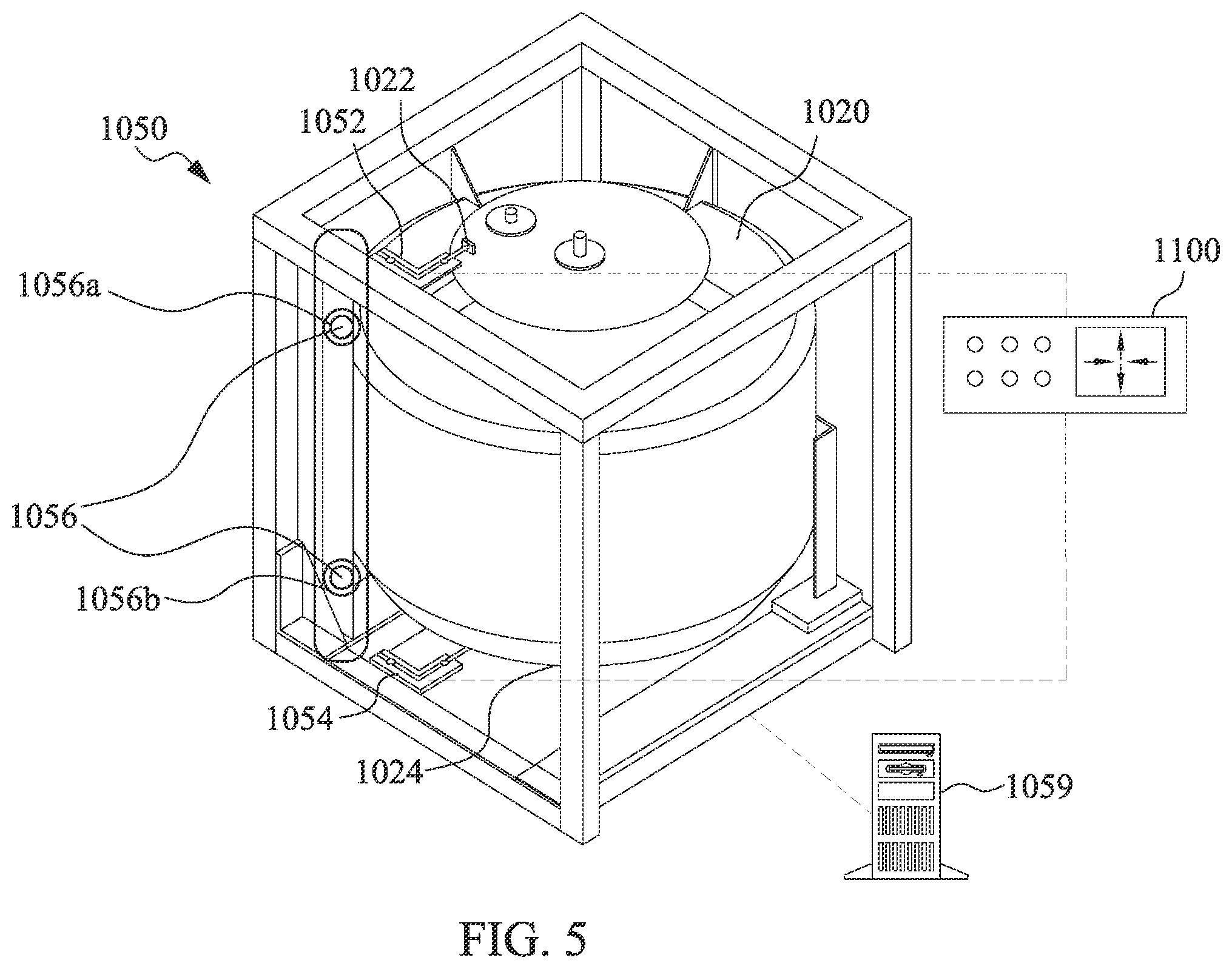 Patent US12581897 Figure 5 – Liquid storage for facility chemical supply system