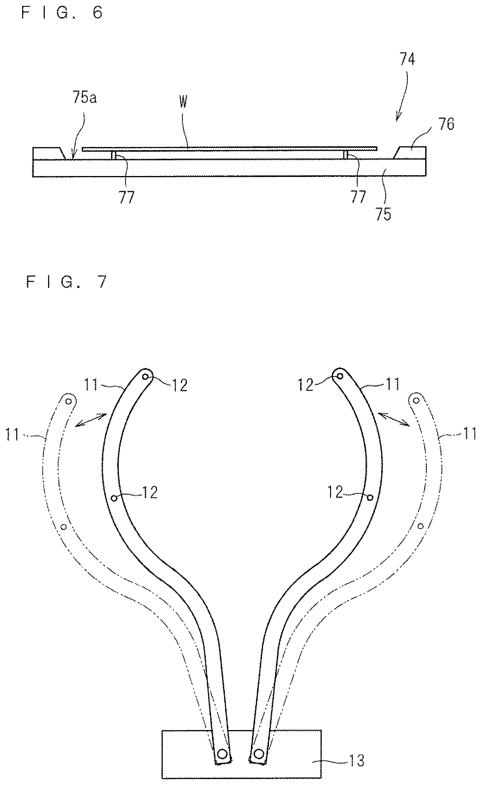 Patent US12581909 Figure 6 – Substrate support device, thermal processing apparatus, substrate support method, and thermal processing method
