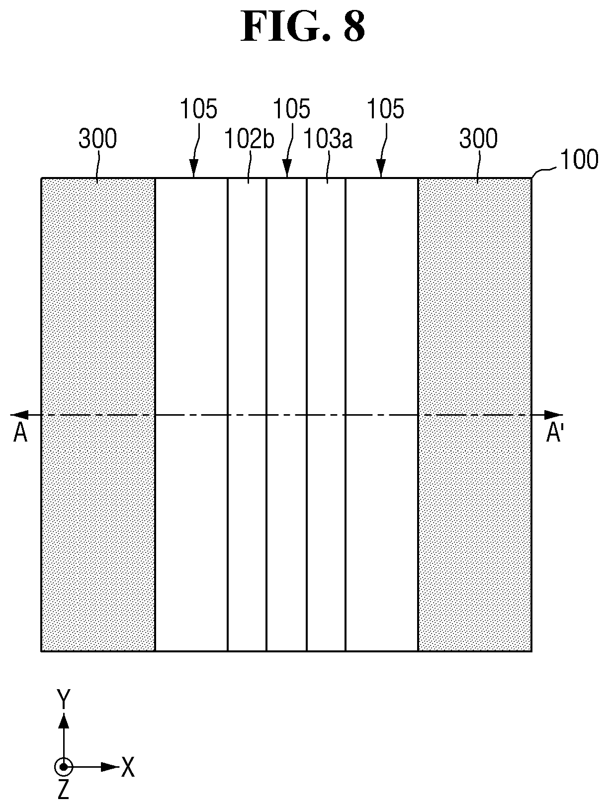 Patent US12581918 Figure 8 – Fabricating method for test element group