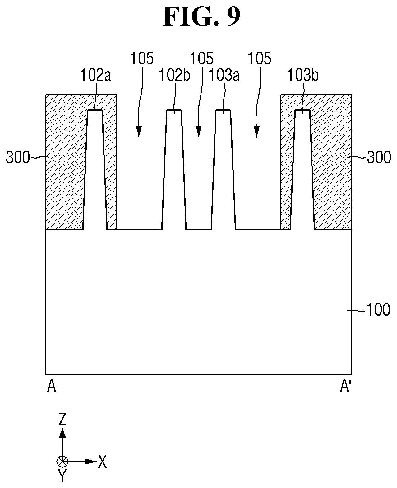 Patent US12581918 Figure 9 – Fabricating method for test element group