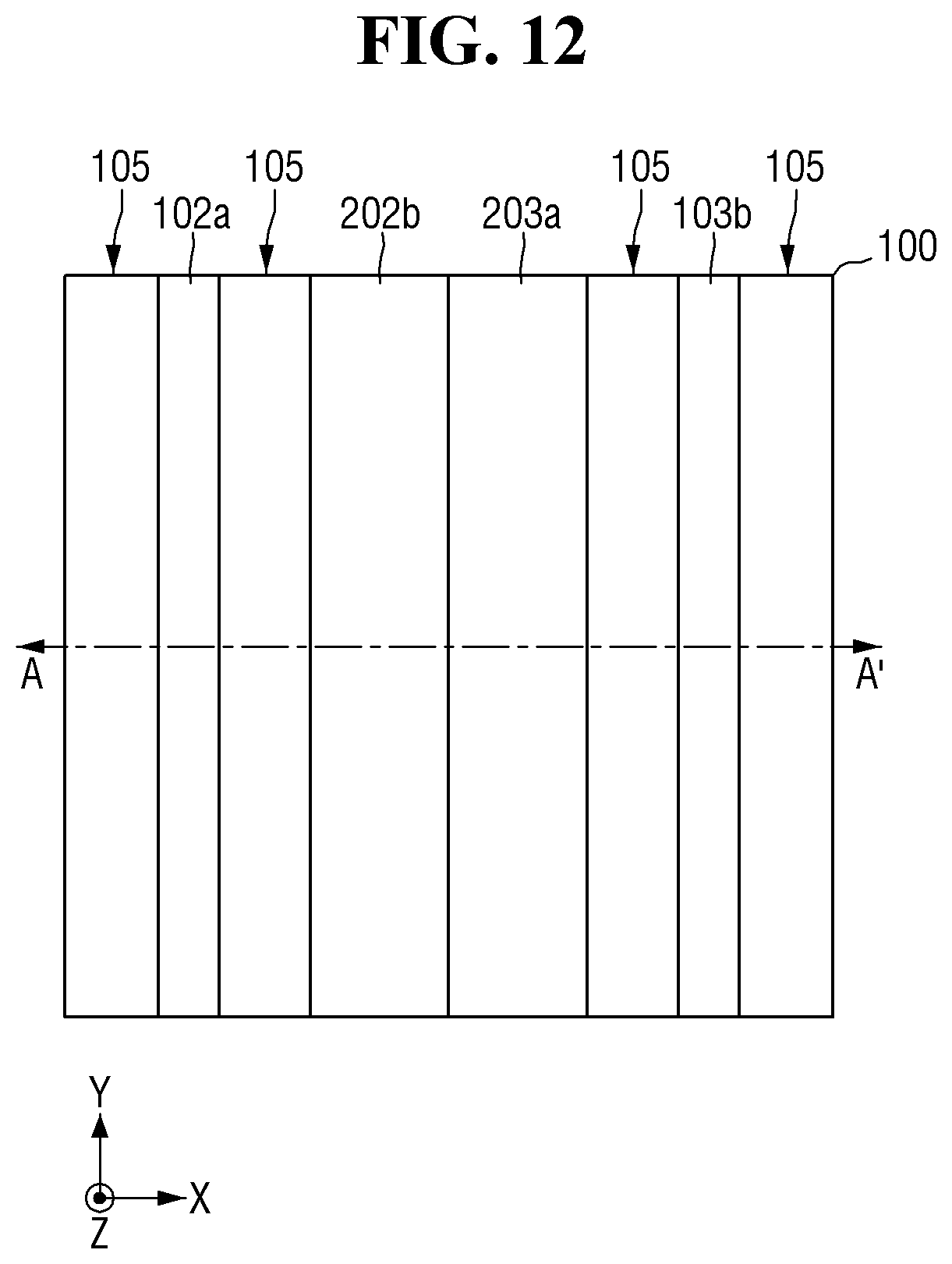Patent US12581918 Figure 12 – Fabricating method for test element group