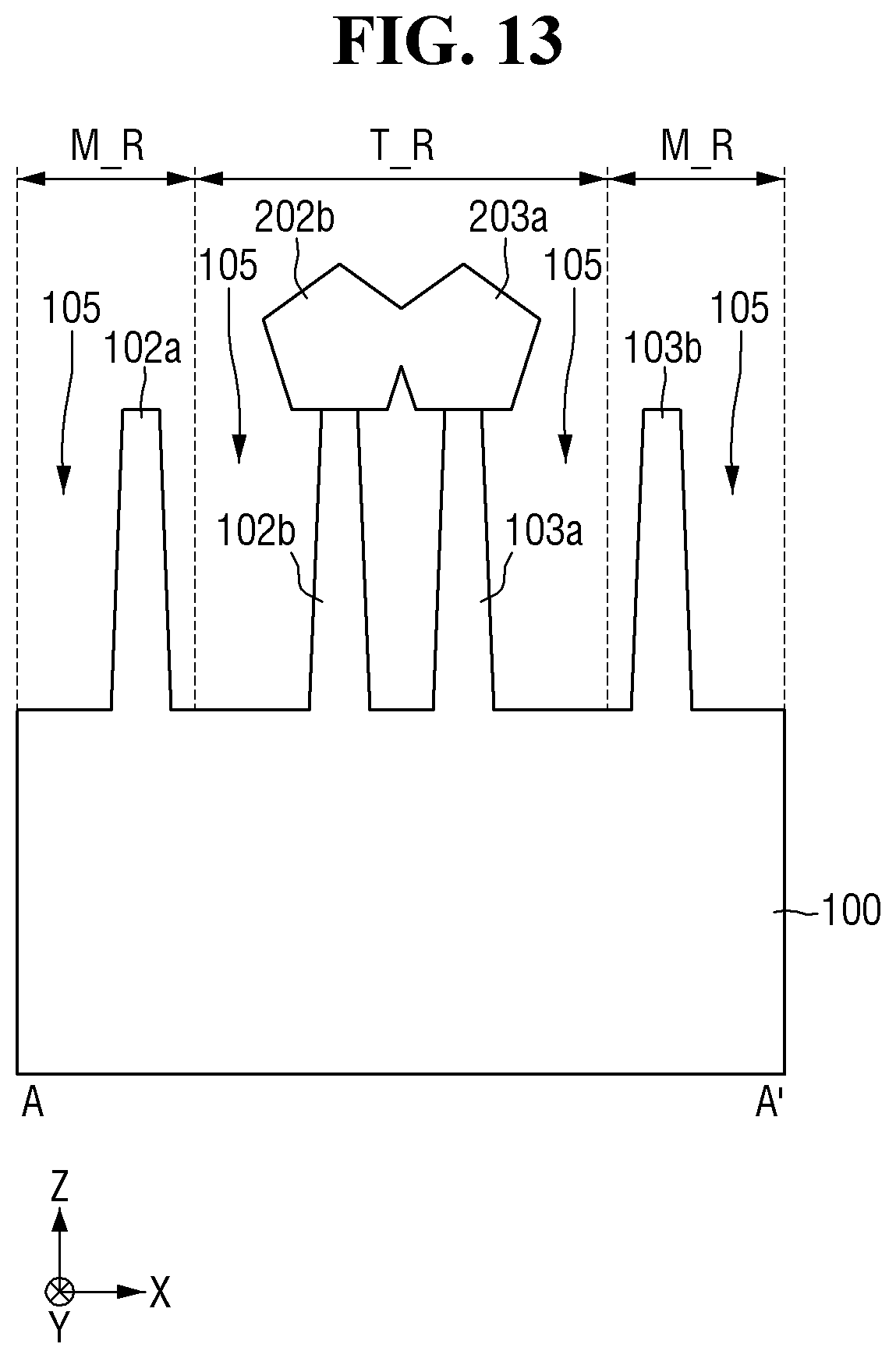 Patent US12581918 Figure 13 – Fabricating method for test element group