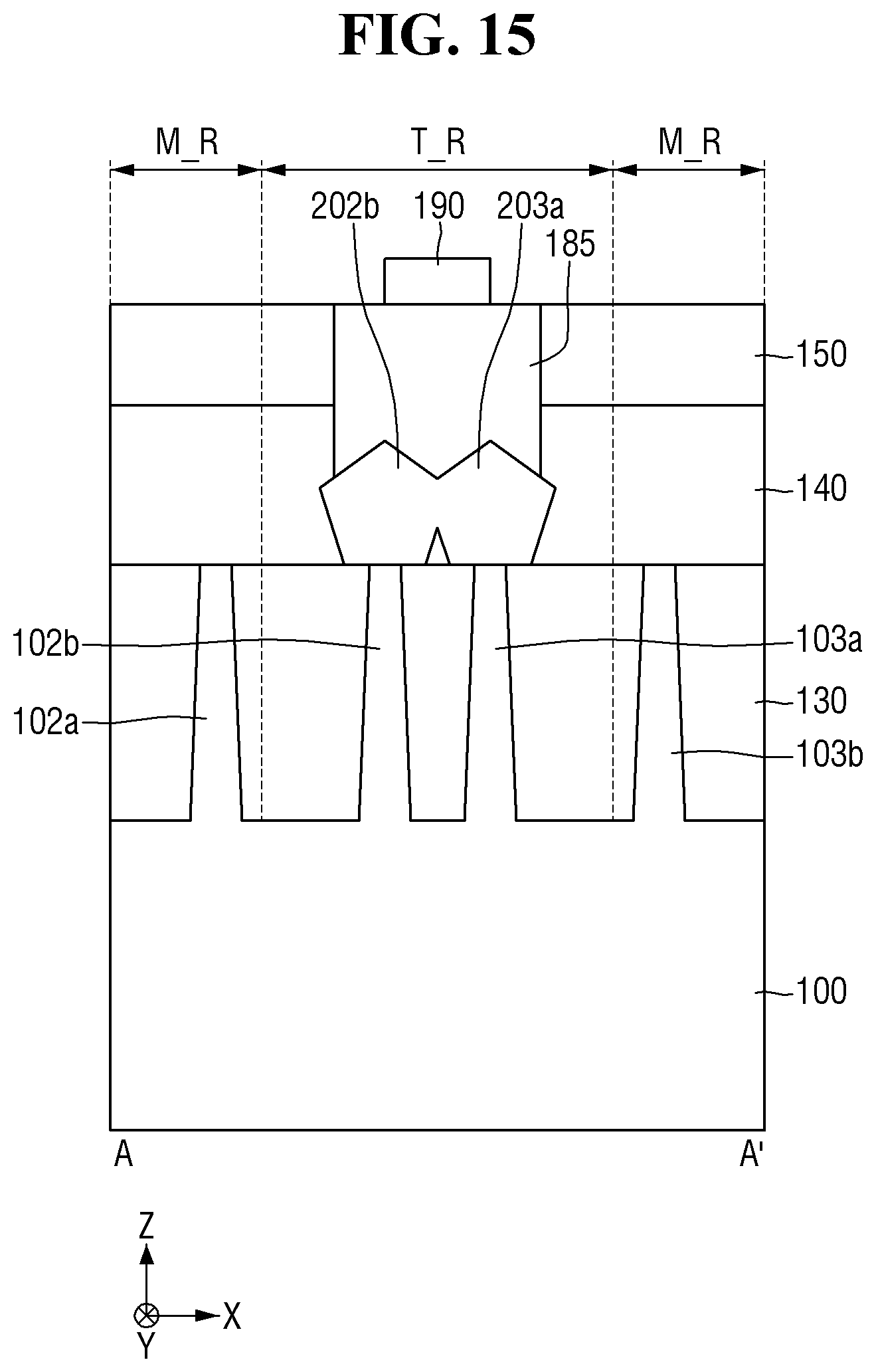 Patent US12581918 Figure 15 – Fabricating method for test element group