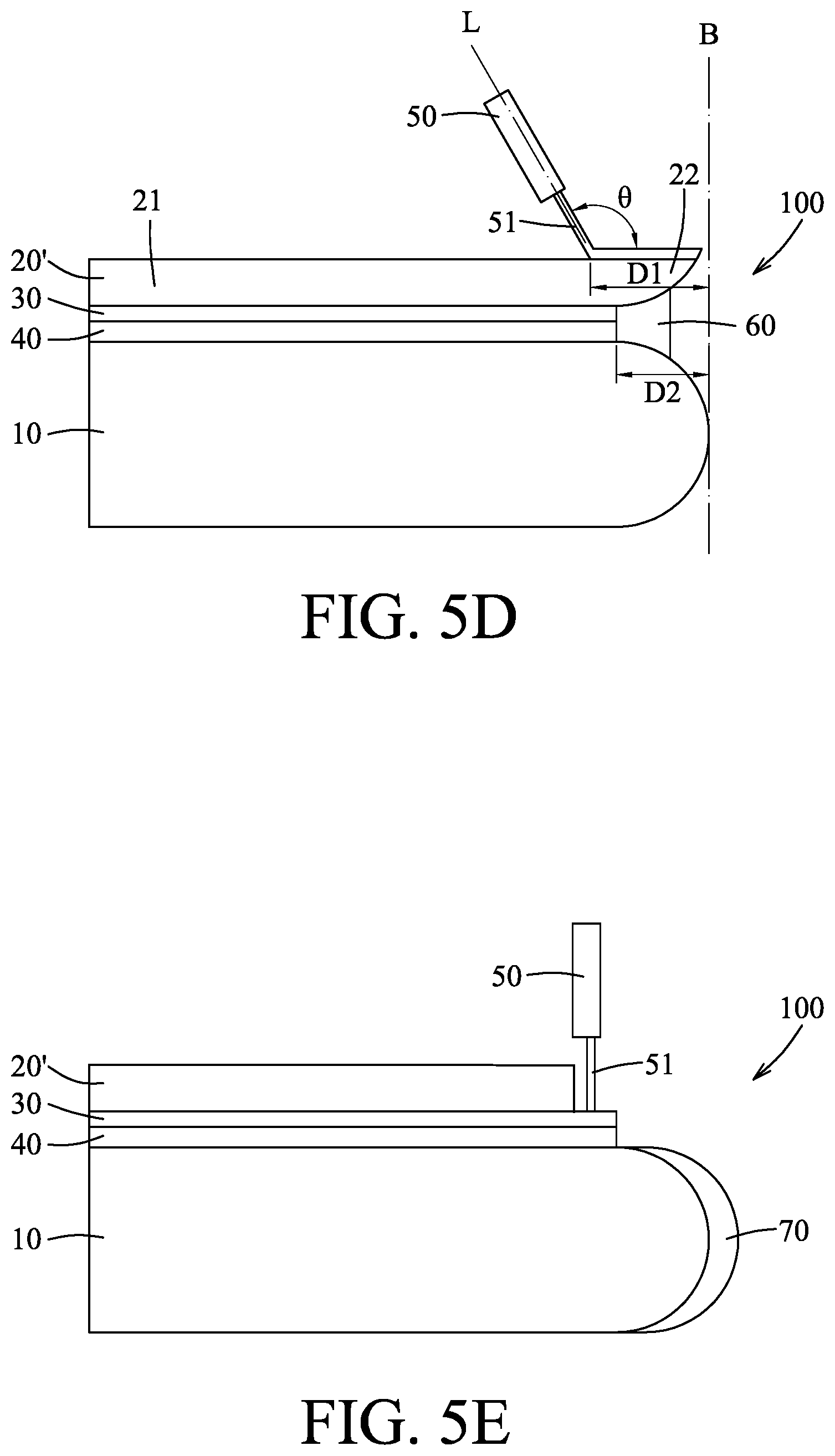 Patent US12581923 Figure 5 – Method for removing edge of substrate in semiconductor structure