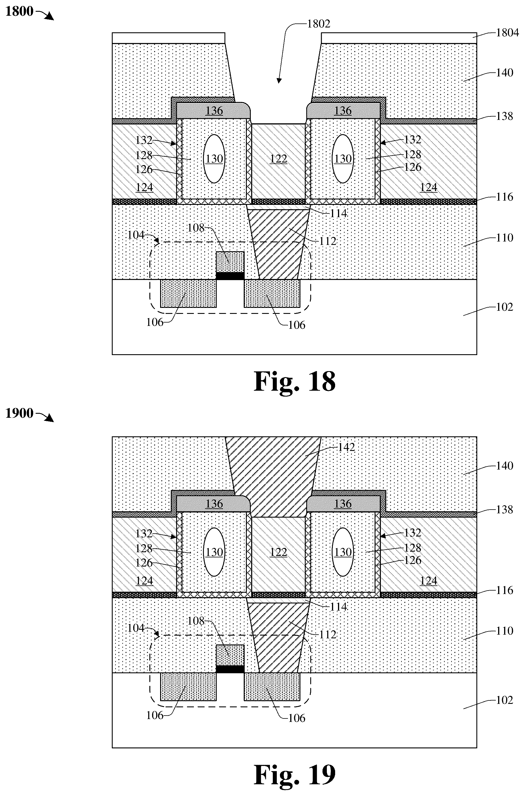 Patent US12581928 Figure 9 – Interconnect structure with protective etch-stop